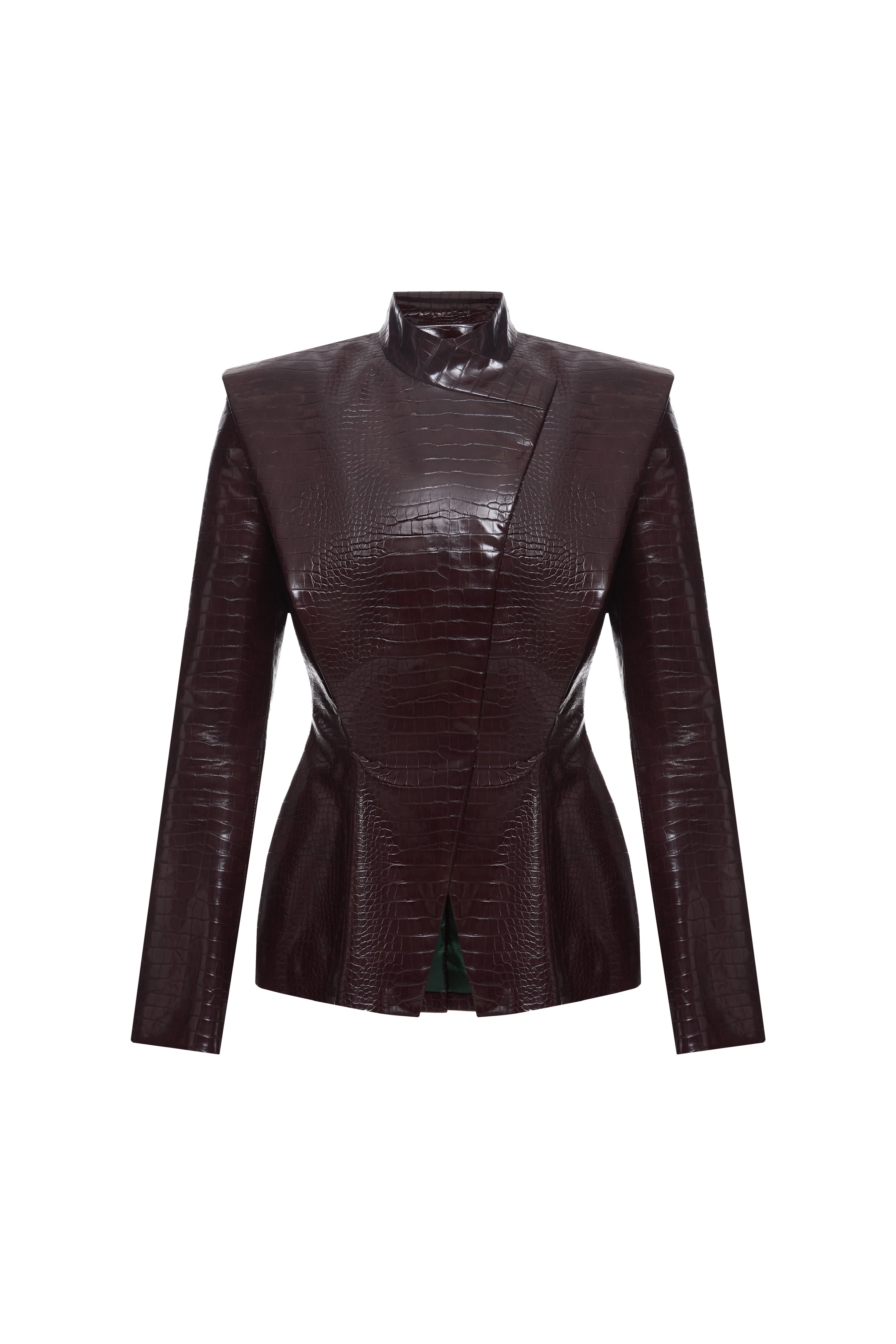 CROCO BROWN JACKET