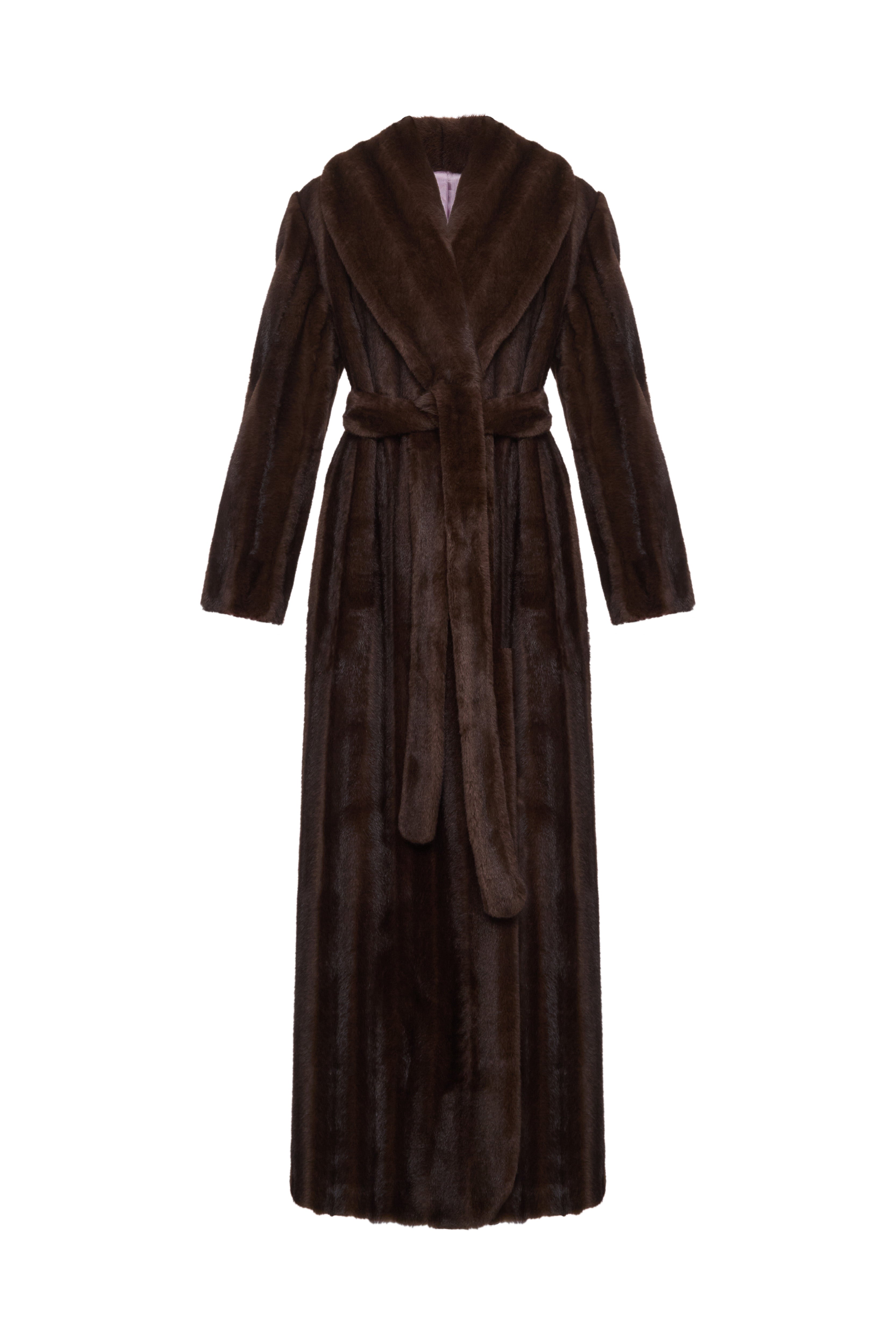 FAUX FUR LONG COAT