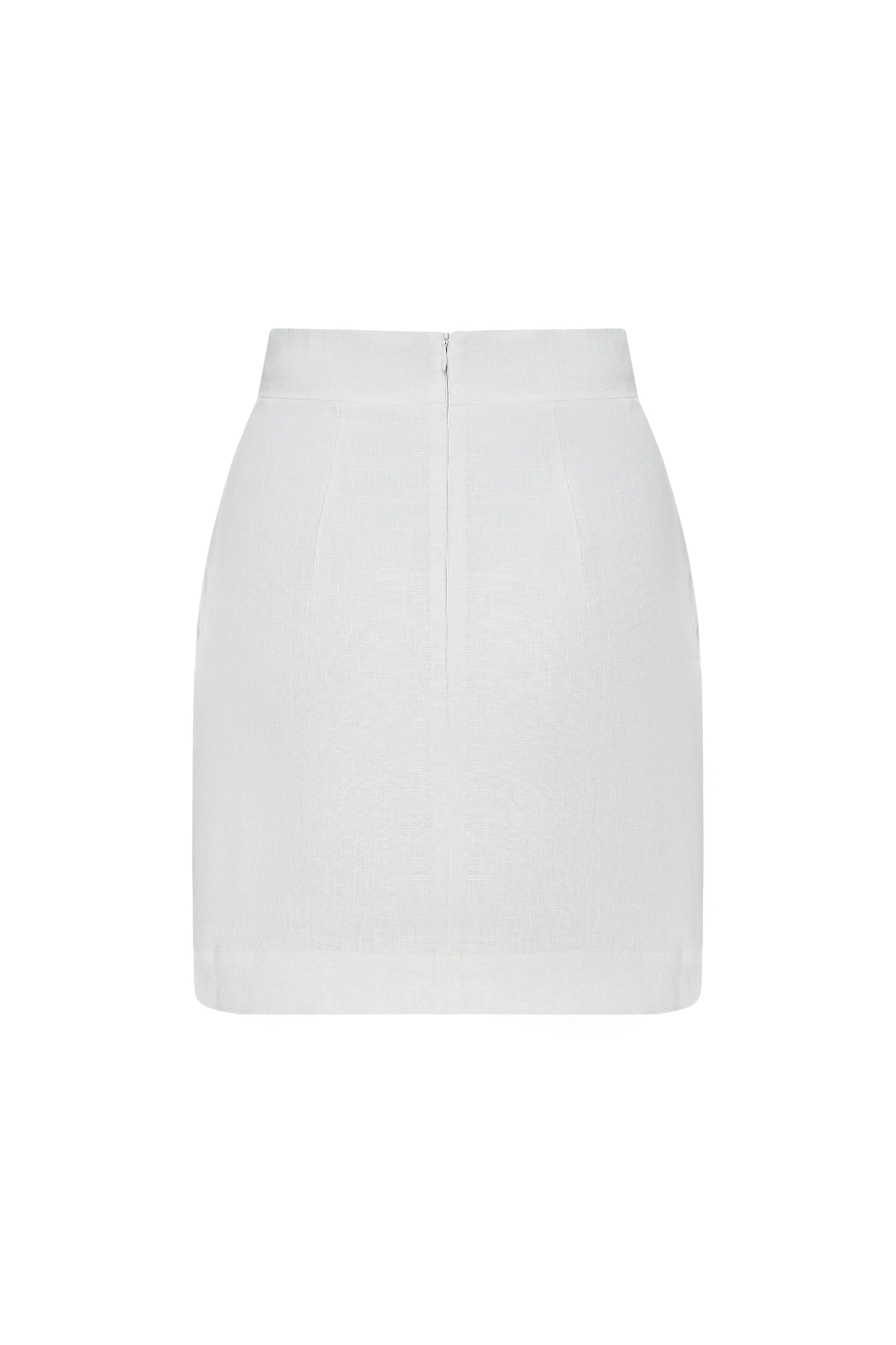 TYRA WHITE MINI SKIRT