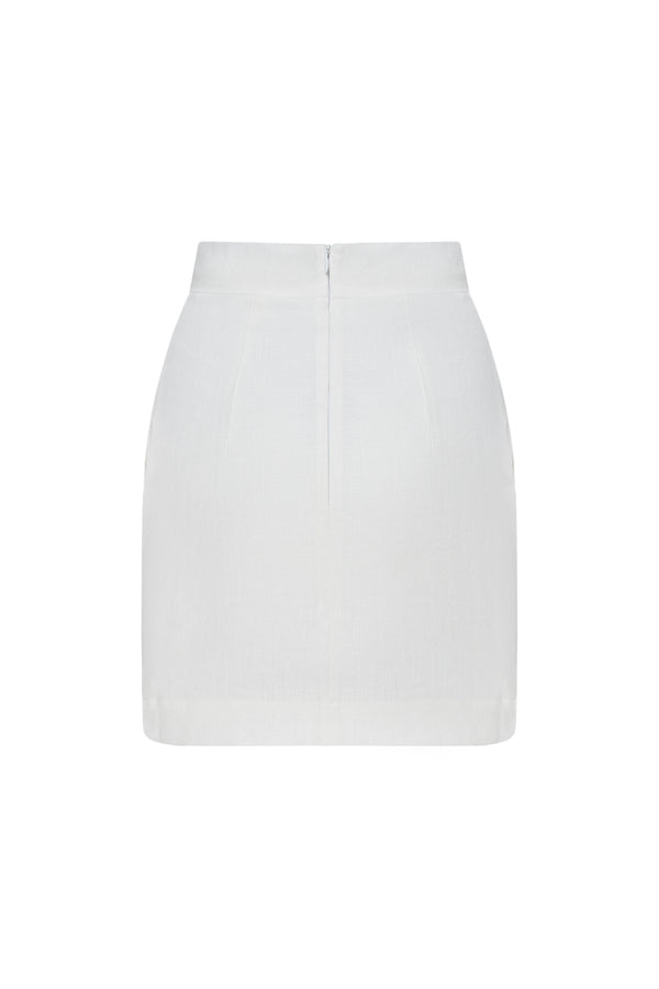 TYRA WHITE MINI SKIRT