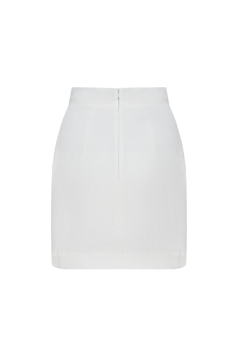 TYRA WHITE MINI SKIRT