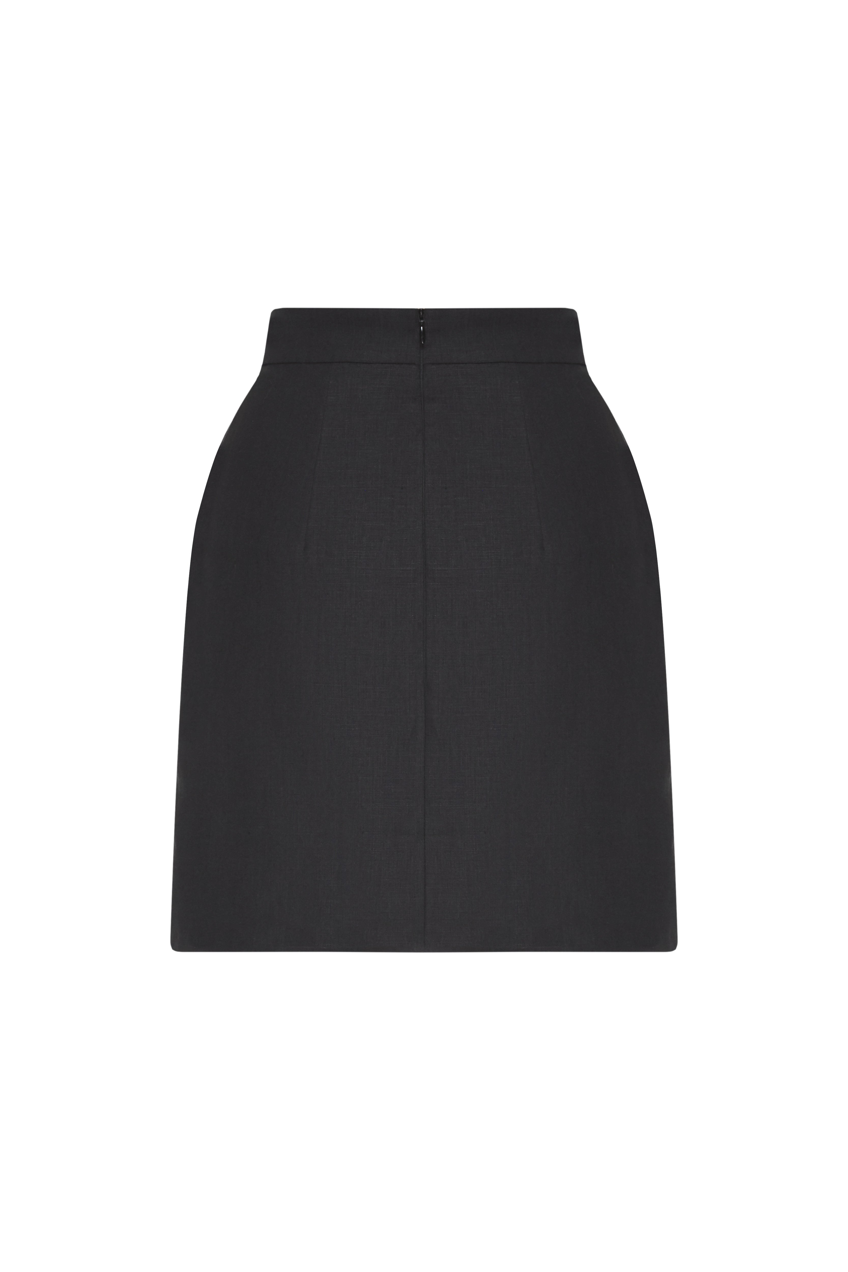 ABIGAIL BLACK MINI SKIRT