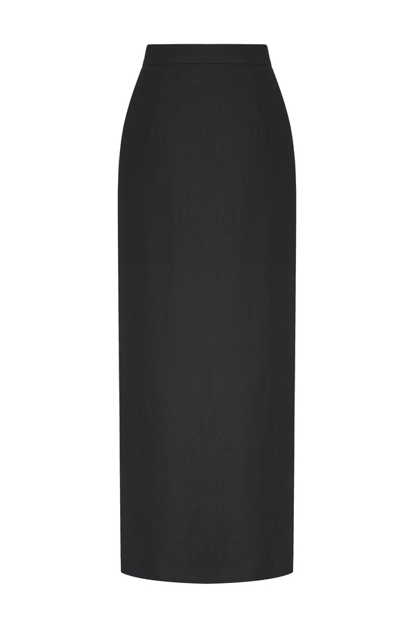 ABIGAIL BLACK MIDI SKIRT