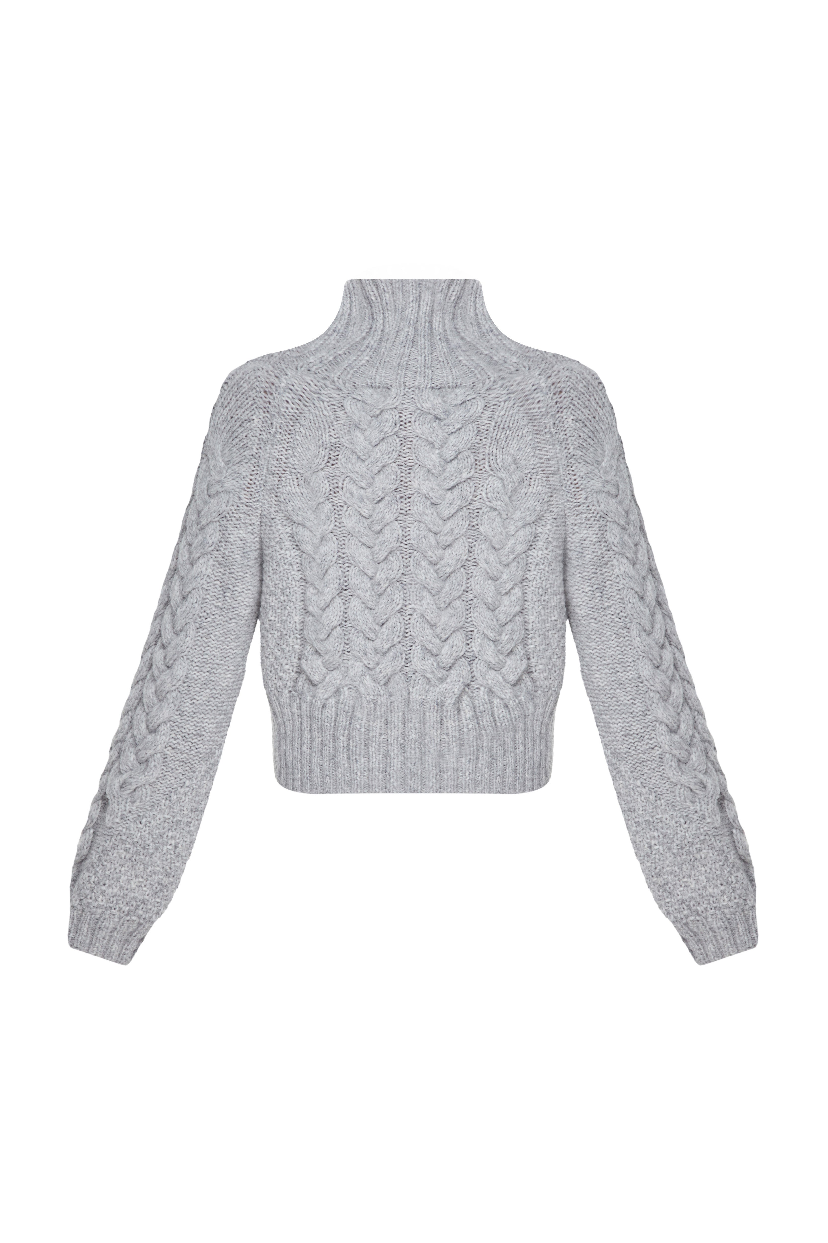 DARIA WOOL CABLE KNIT SWEATER