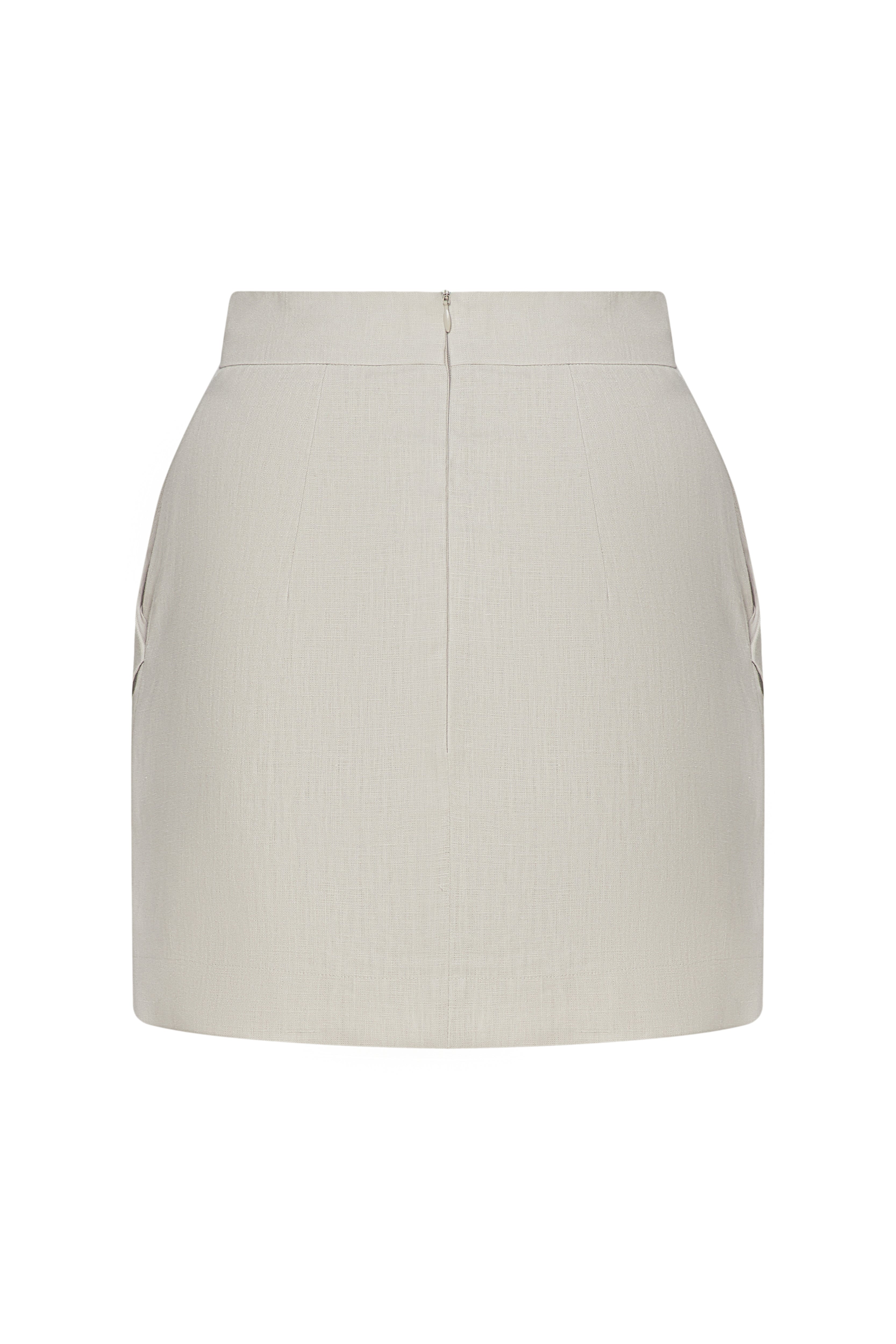 TYRA BEIGE MINI SKIRT