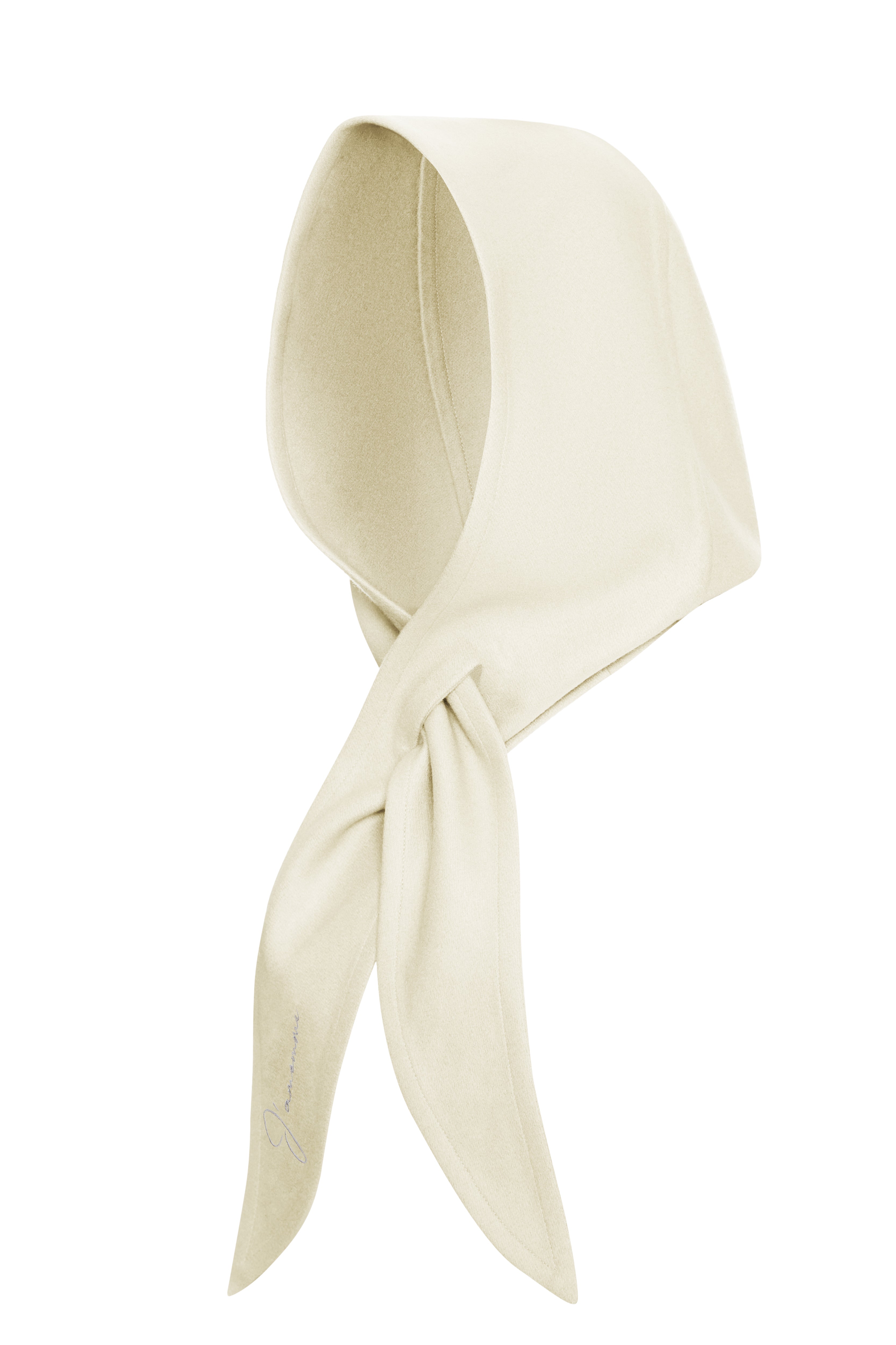 WOOL WHITE KERCHIEF