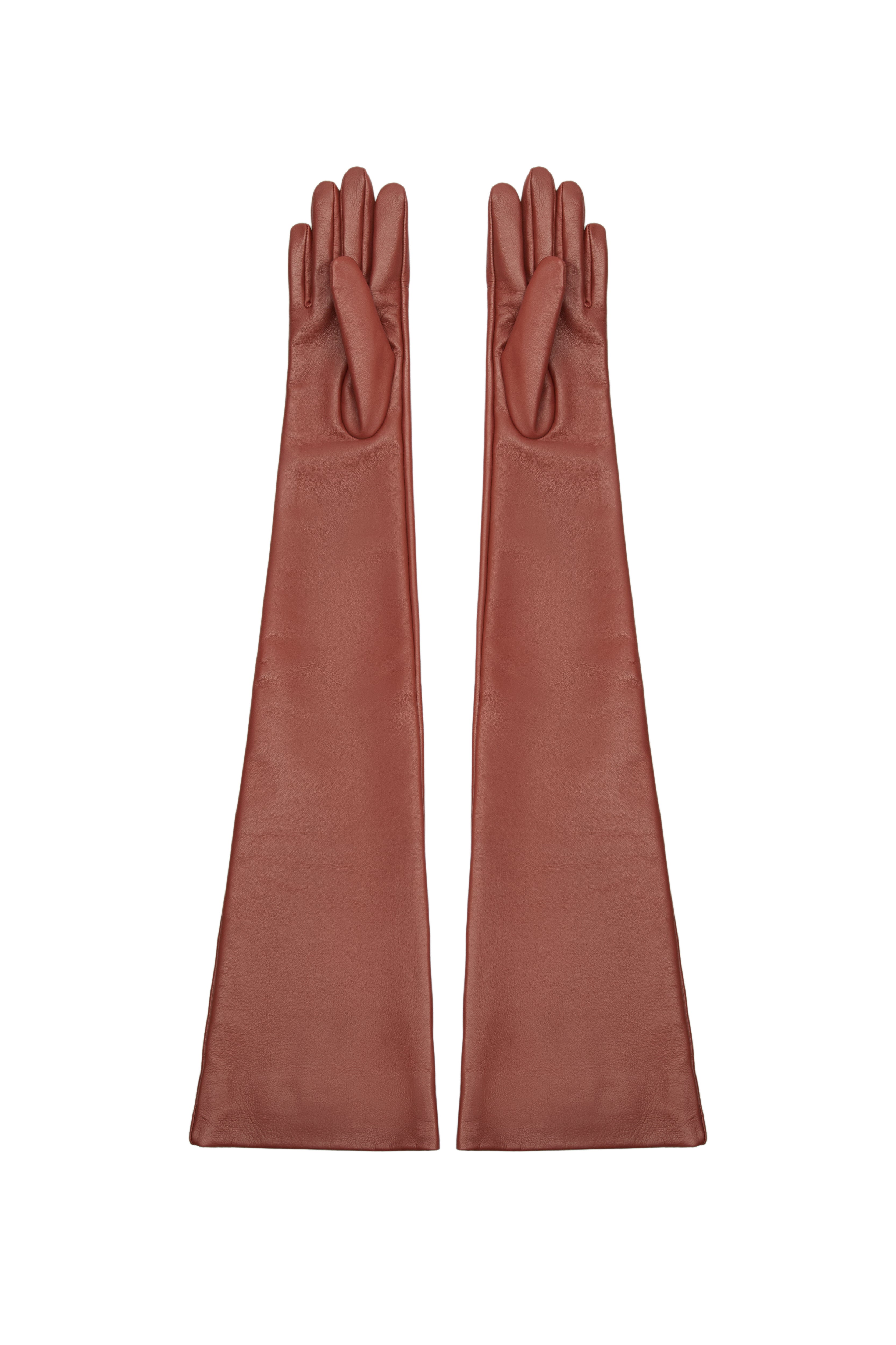 TERRACOTTA LEATHER GLOVES