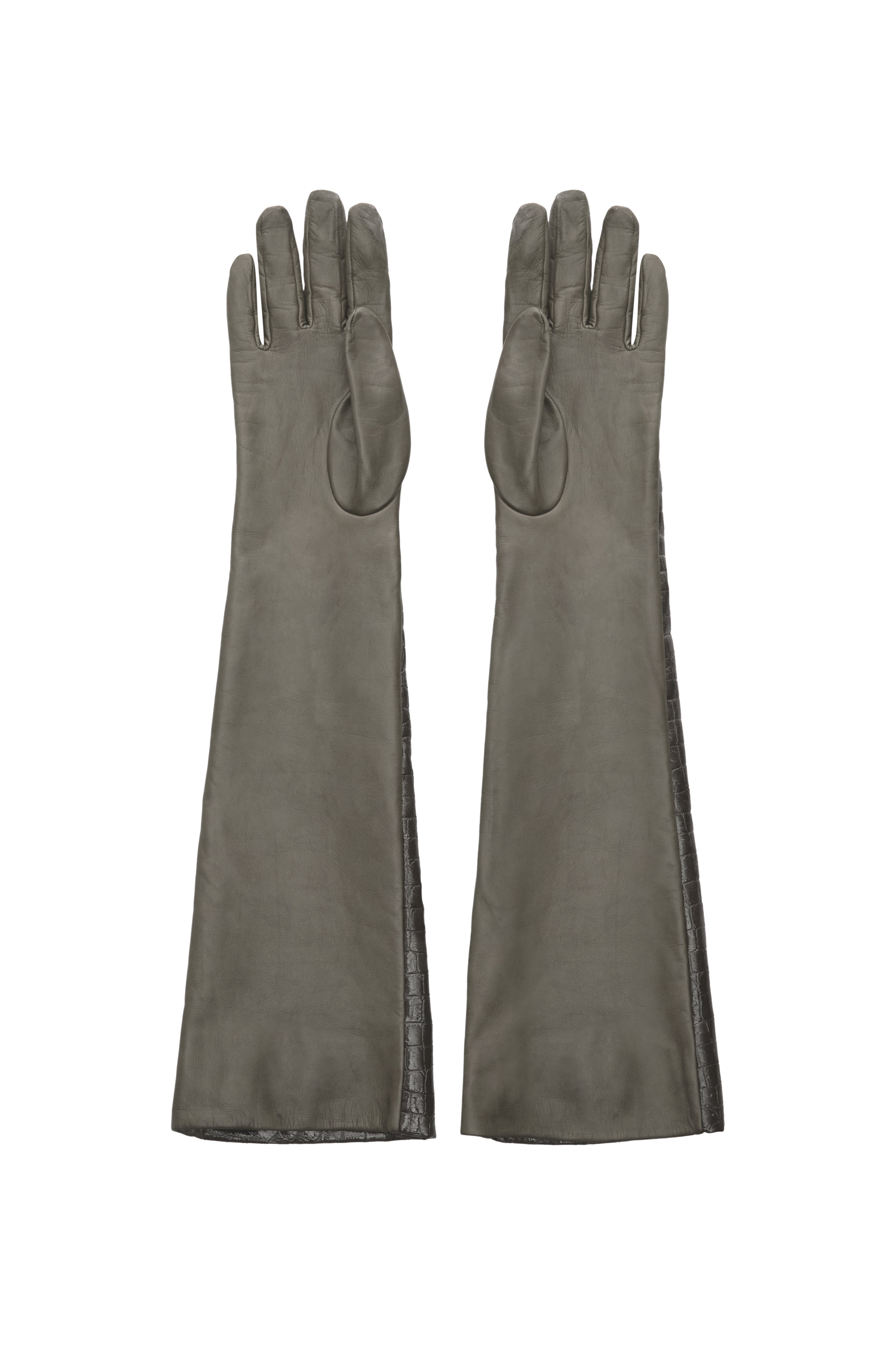CROCO GREY GLOVES