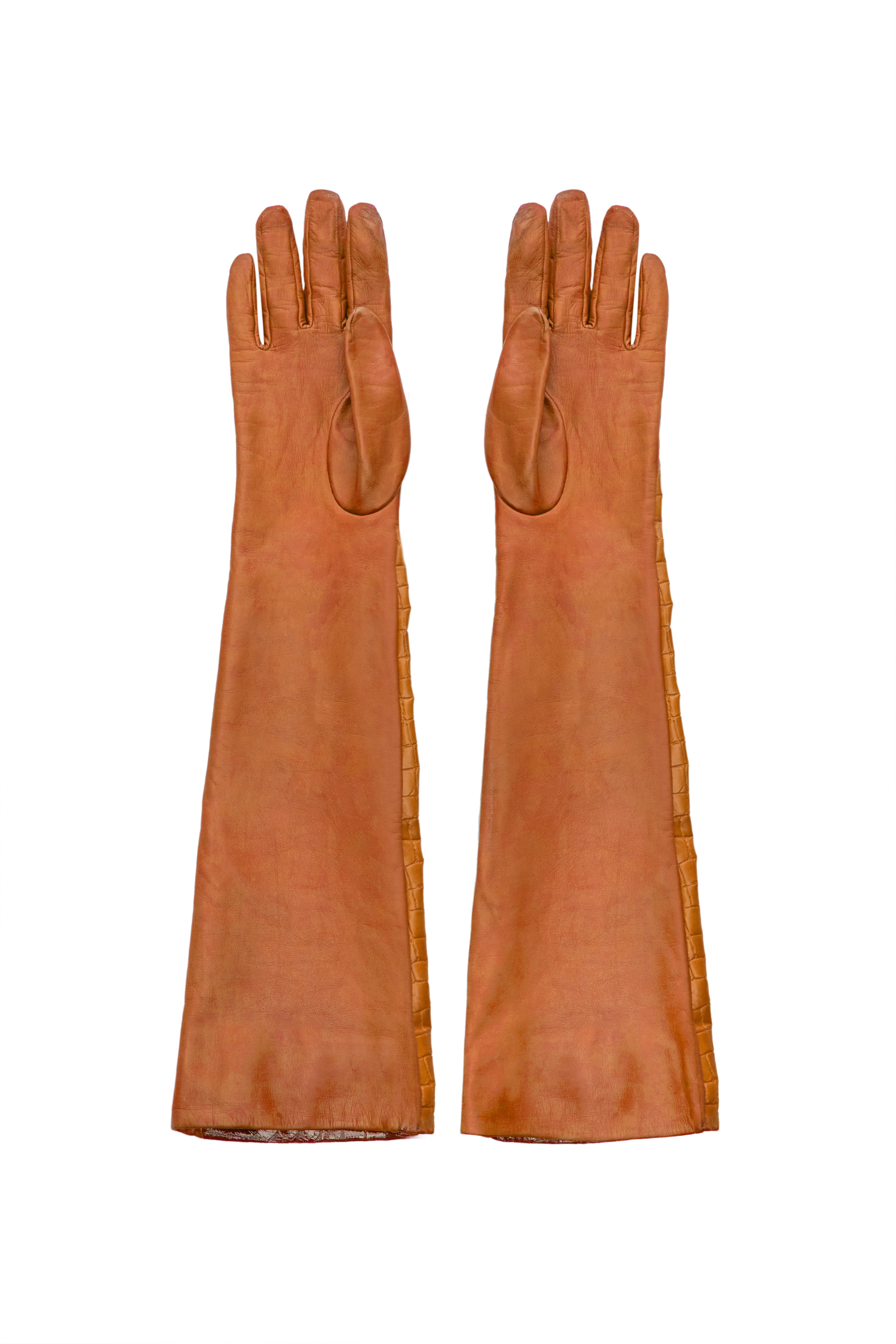 CROCO OCHRE GLOVES