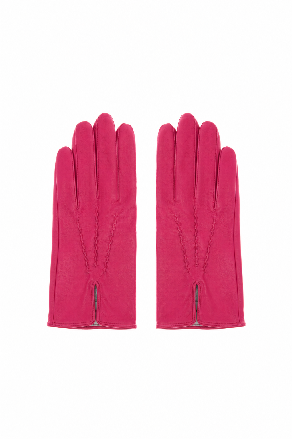 PINK LEATHER GLOVES