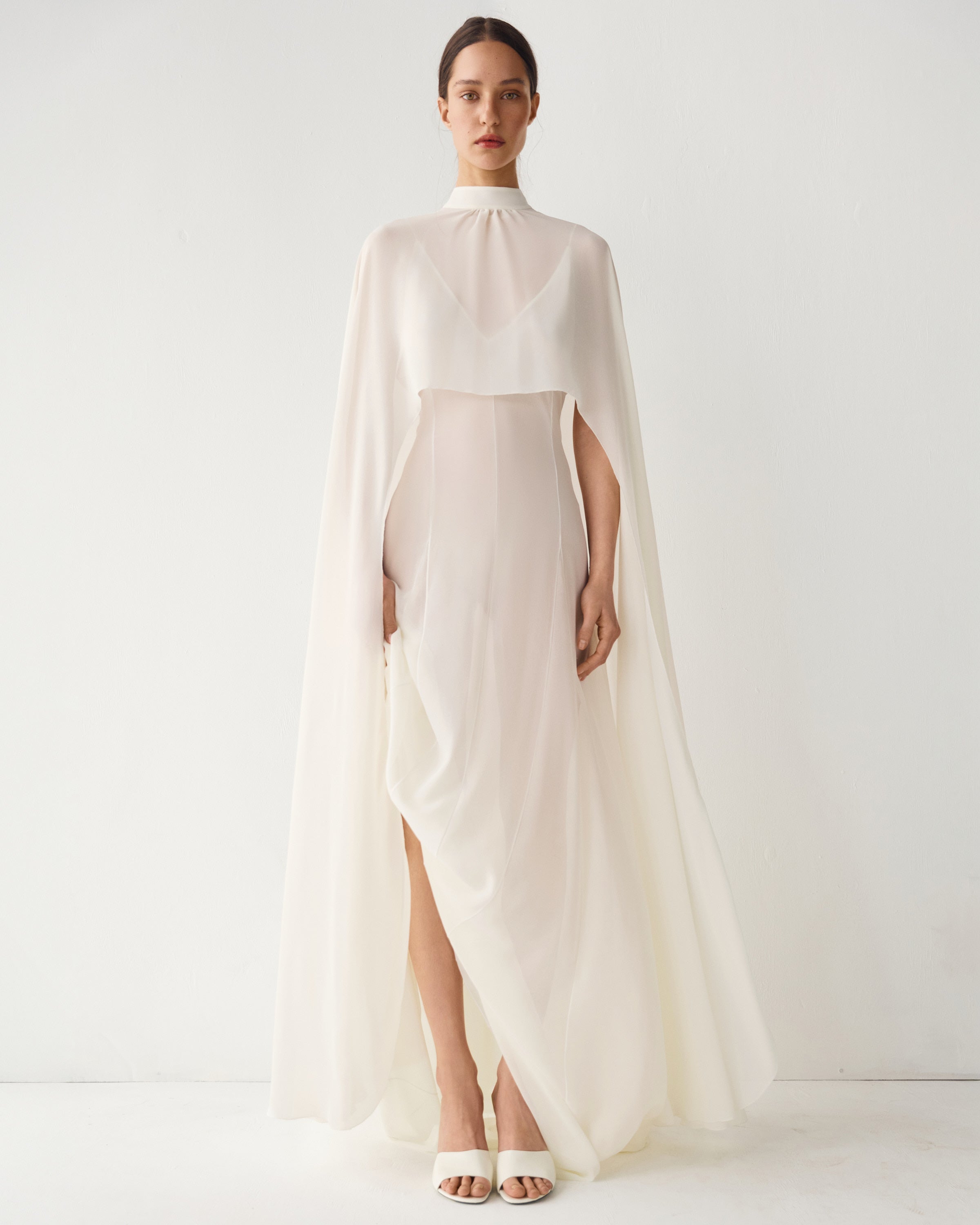 PATRIZZIA CHIFFON CAPE