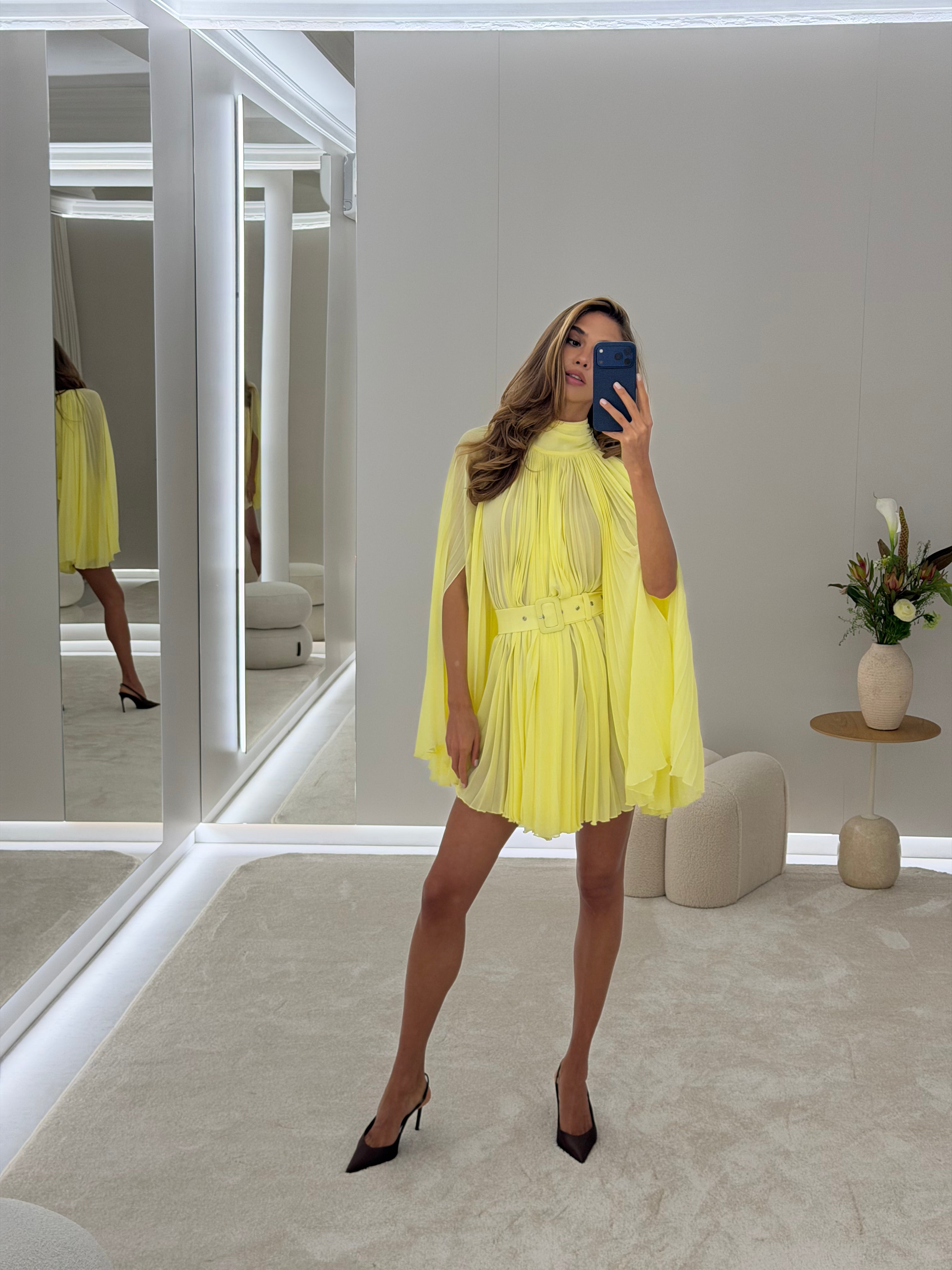 VIVIAN PLEATED DRESS