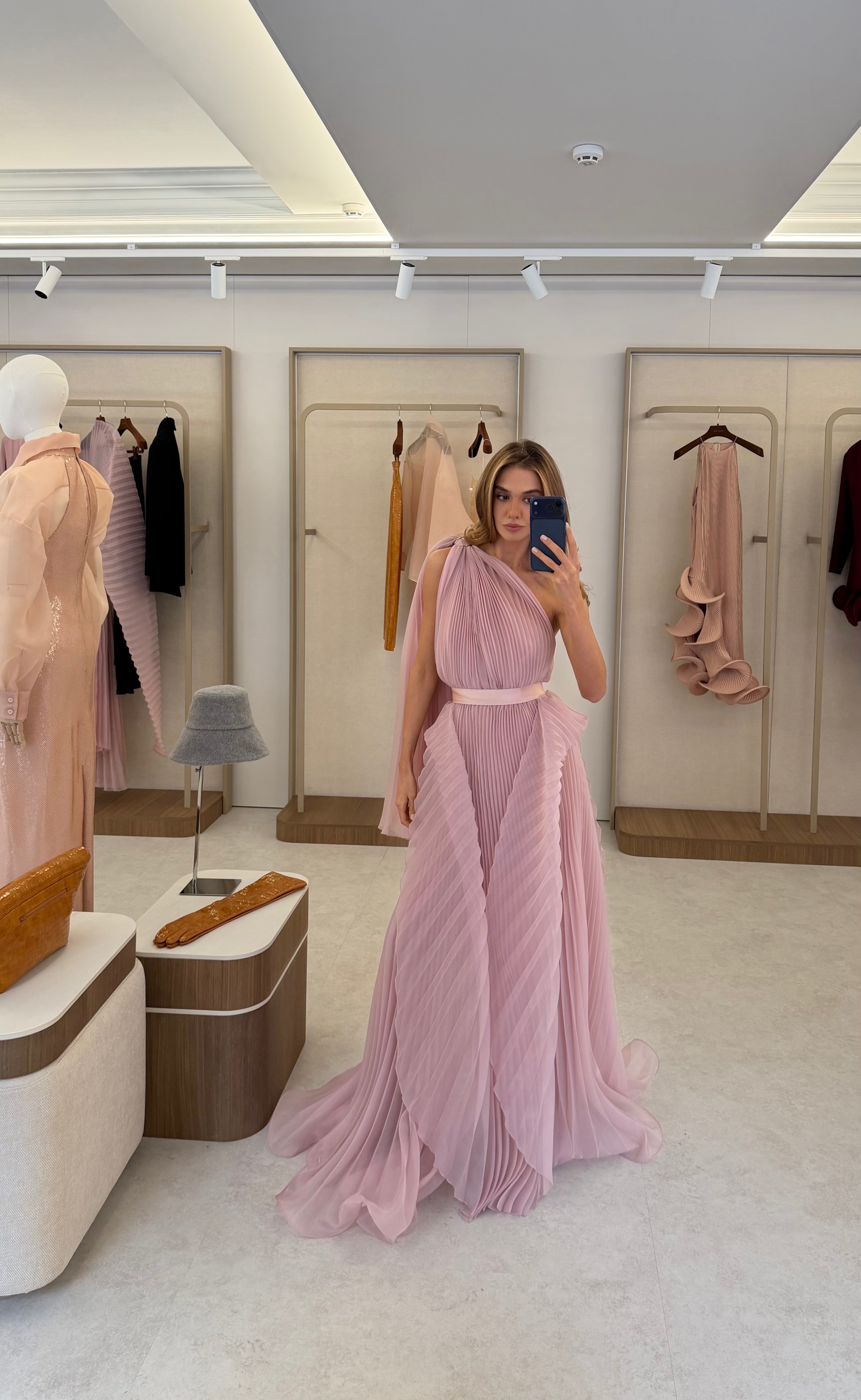LOTUS DUSTY ROSE DRESS