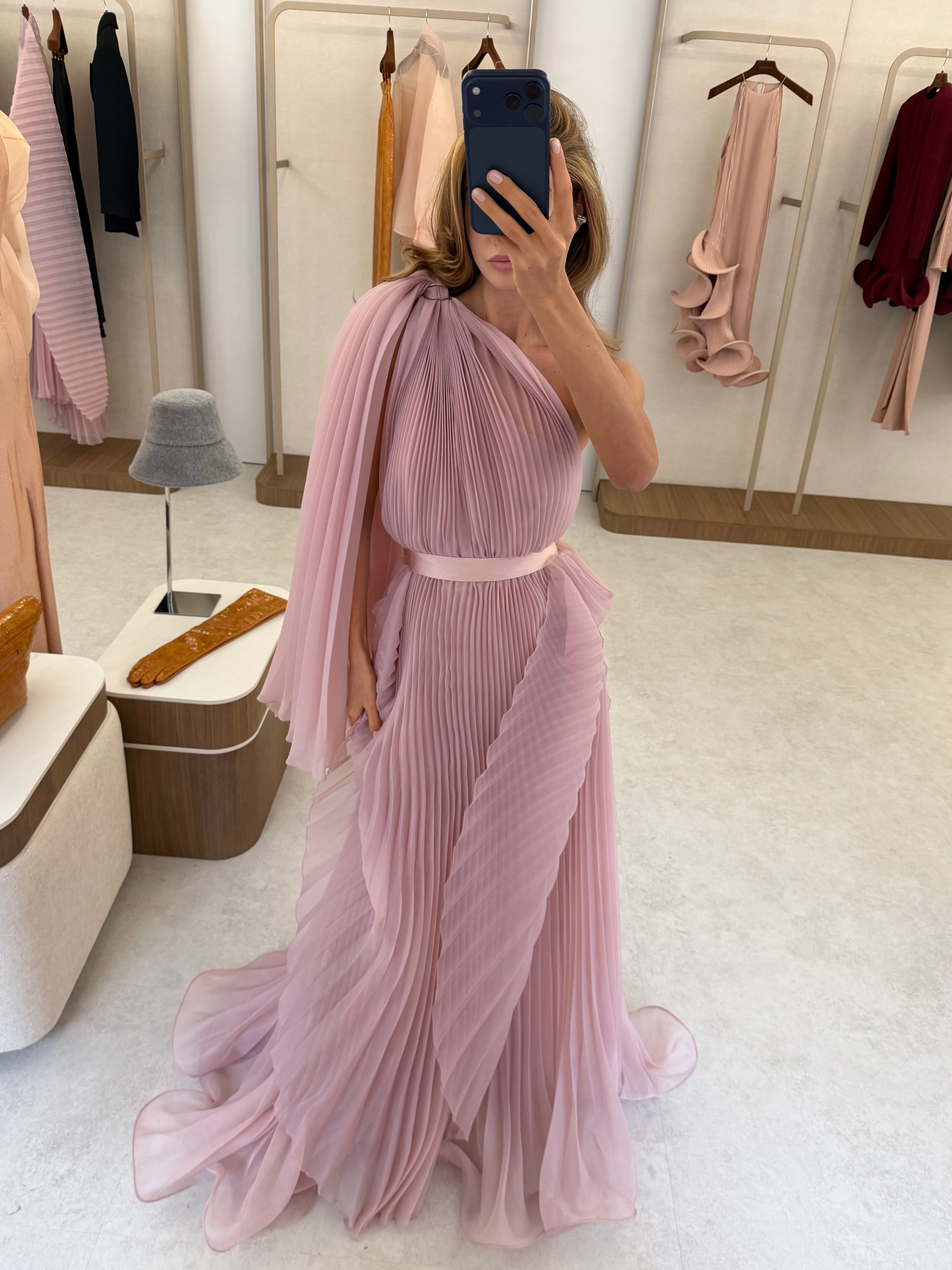 LOTUS DUSTY ROSE DRESS
