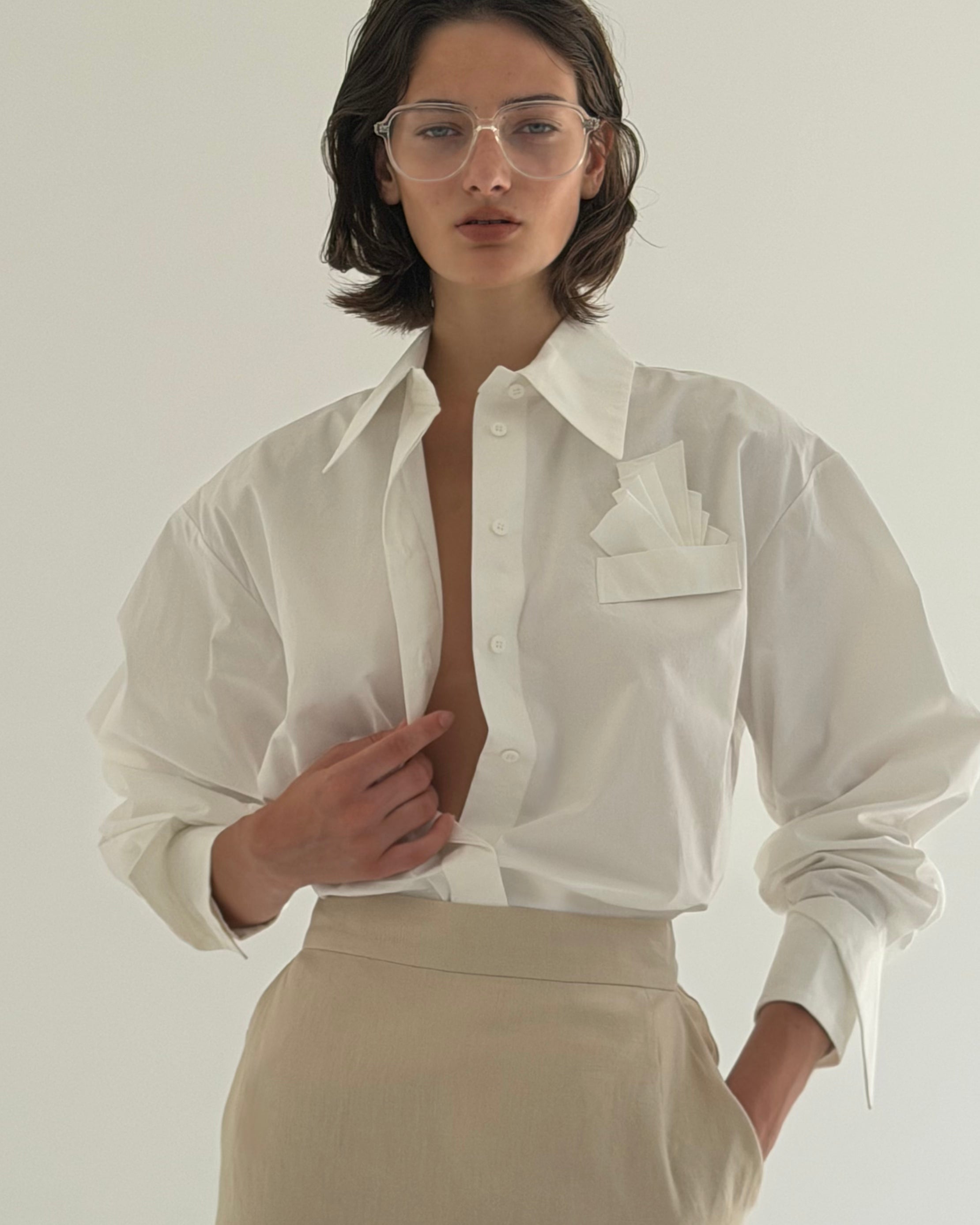 GABRIELLE WHITE SHIRT