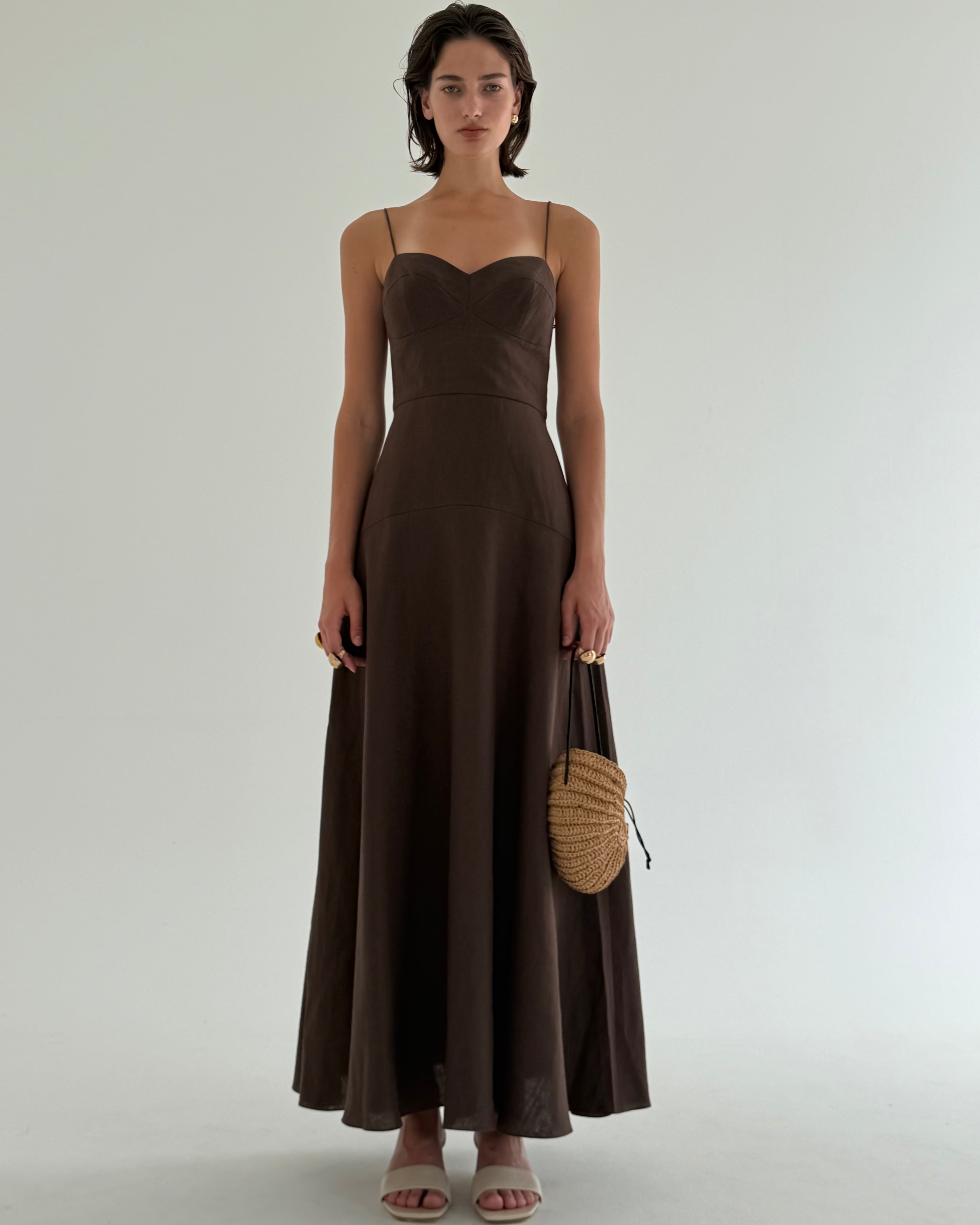 SANDY BROWN DRESS