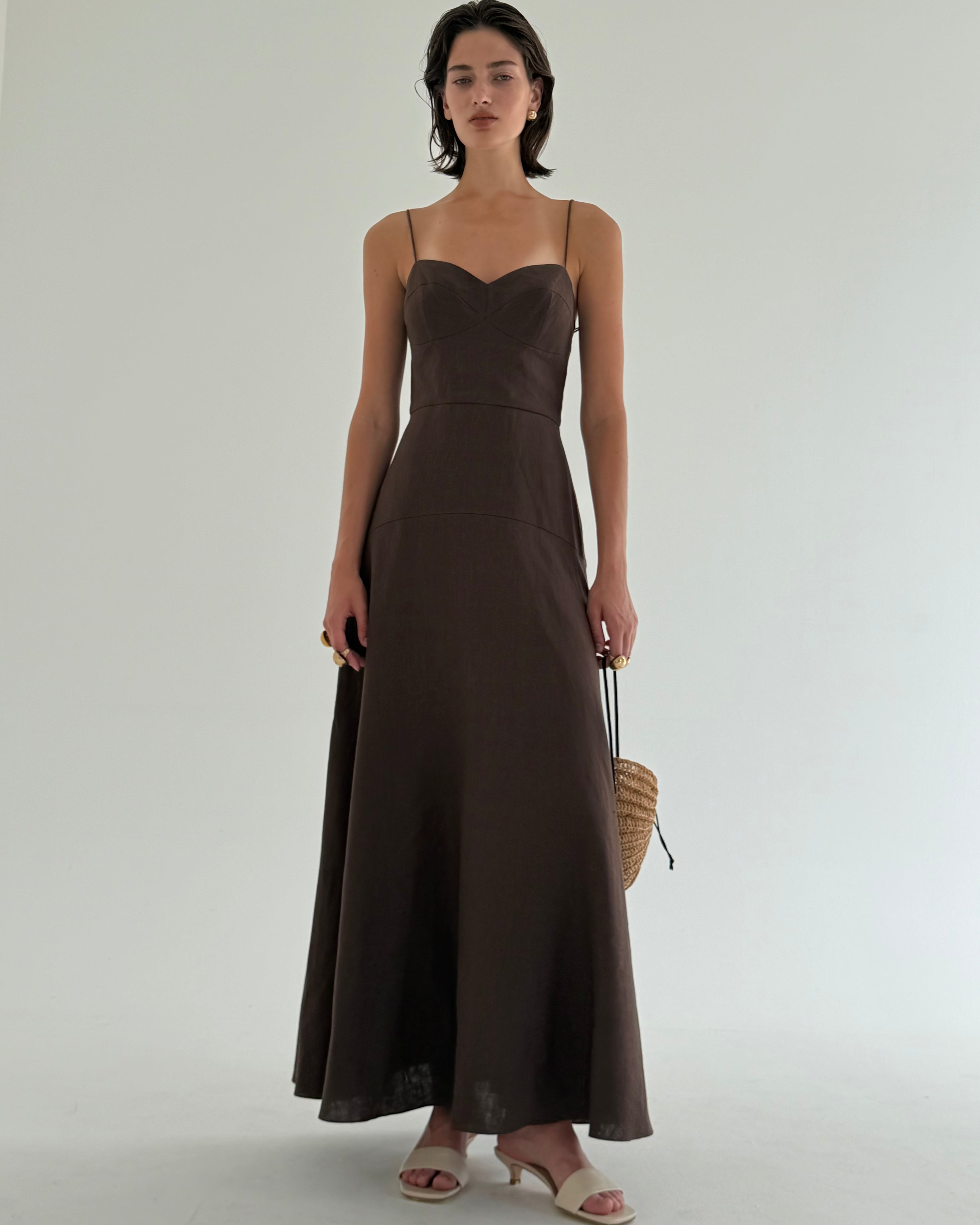 SANDY BROWN DRESS