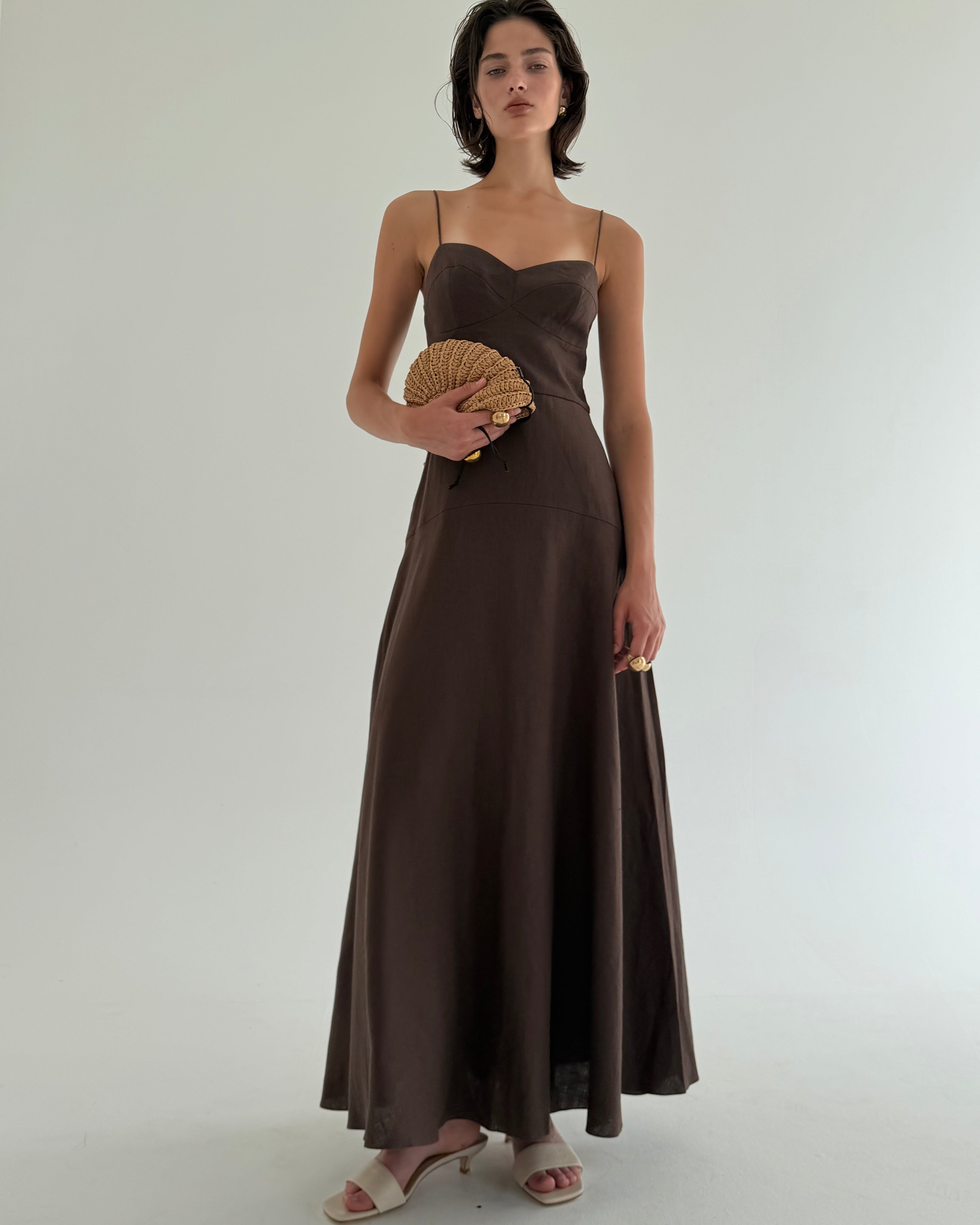 SANDY BROWN DRESS