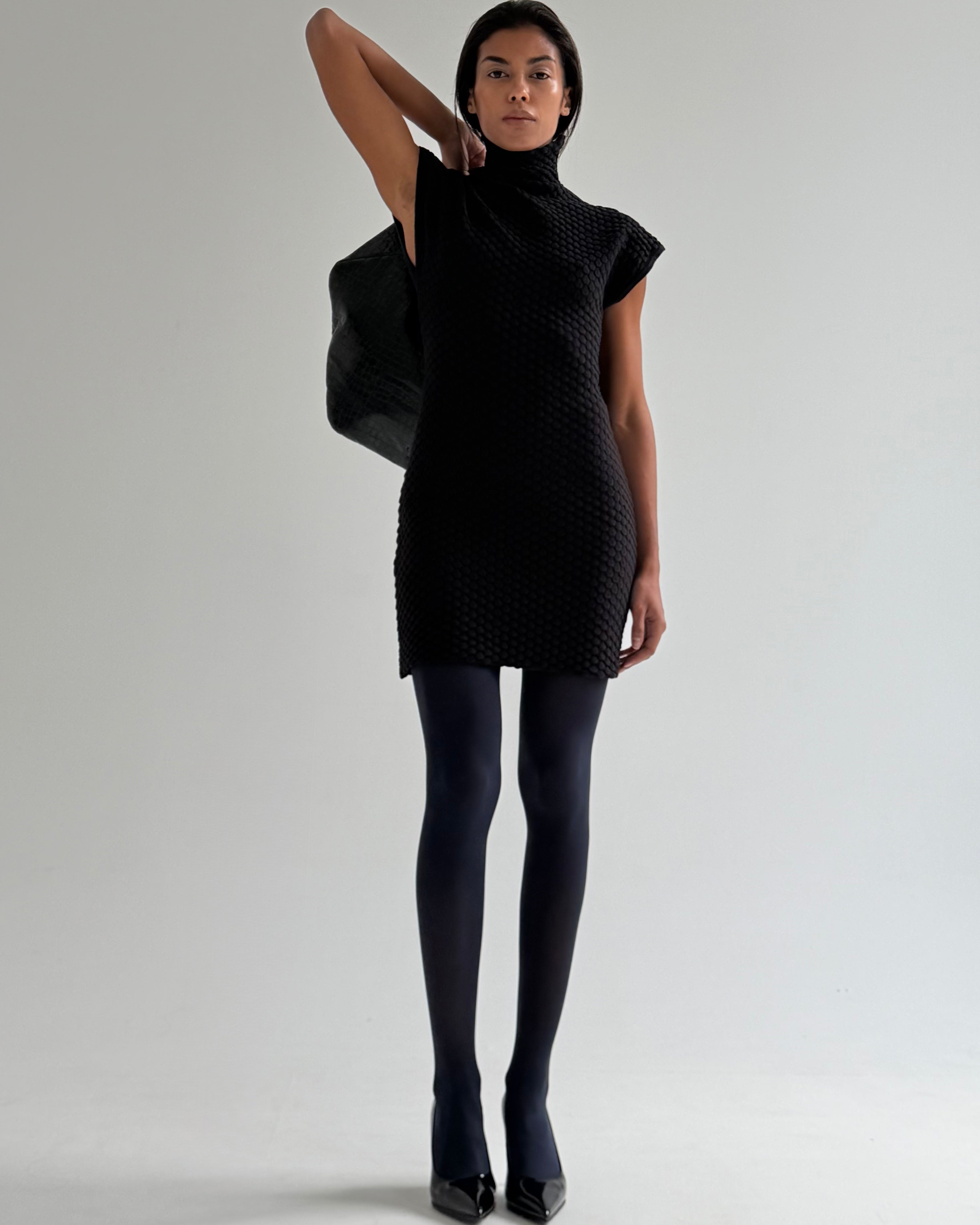 SNAKE KNIT MINI  DRESS