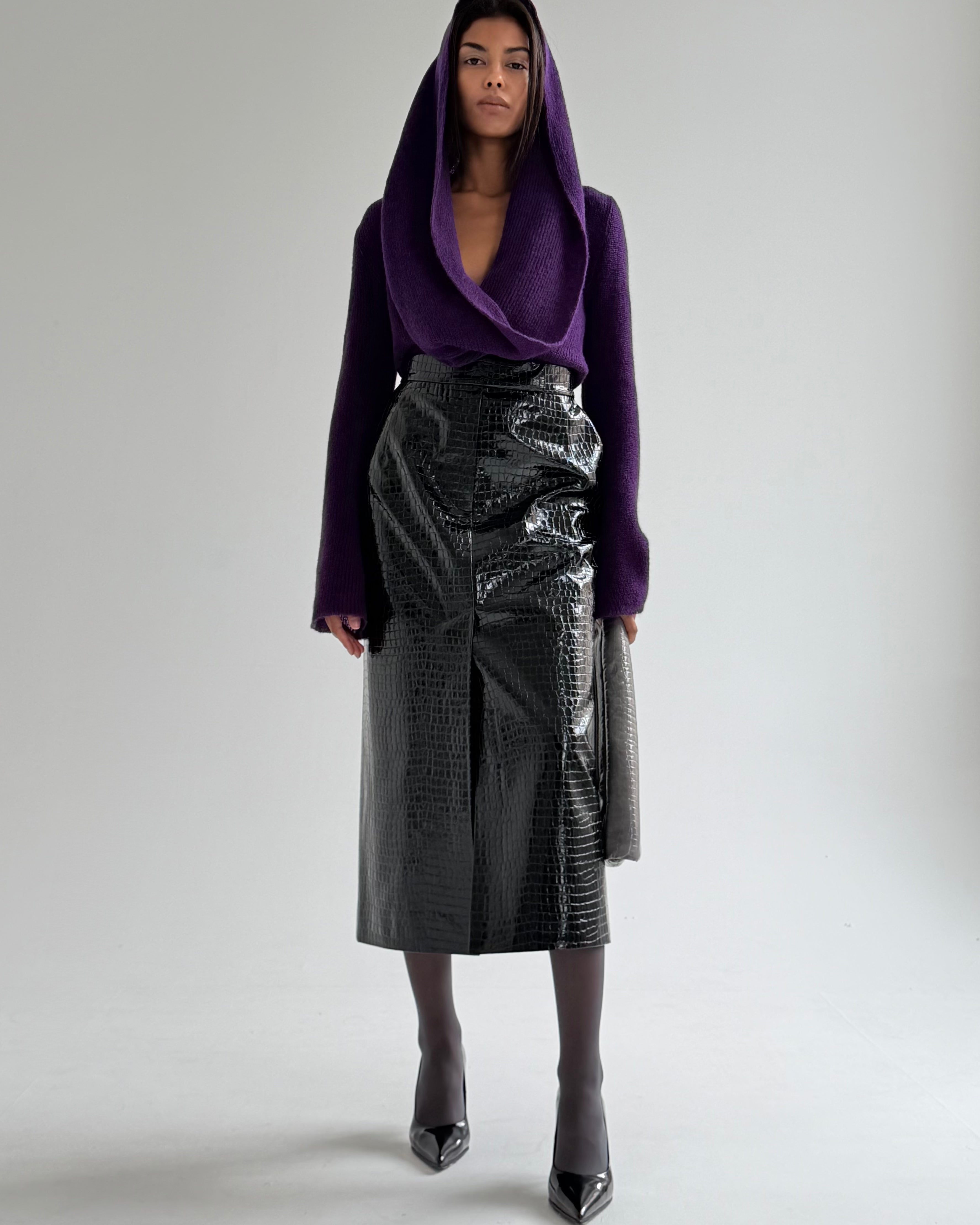 Hooded Knit Jumper