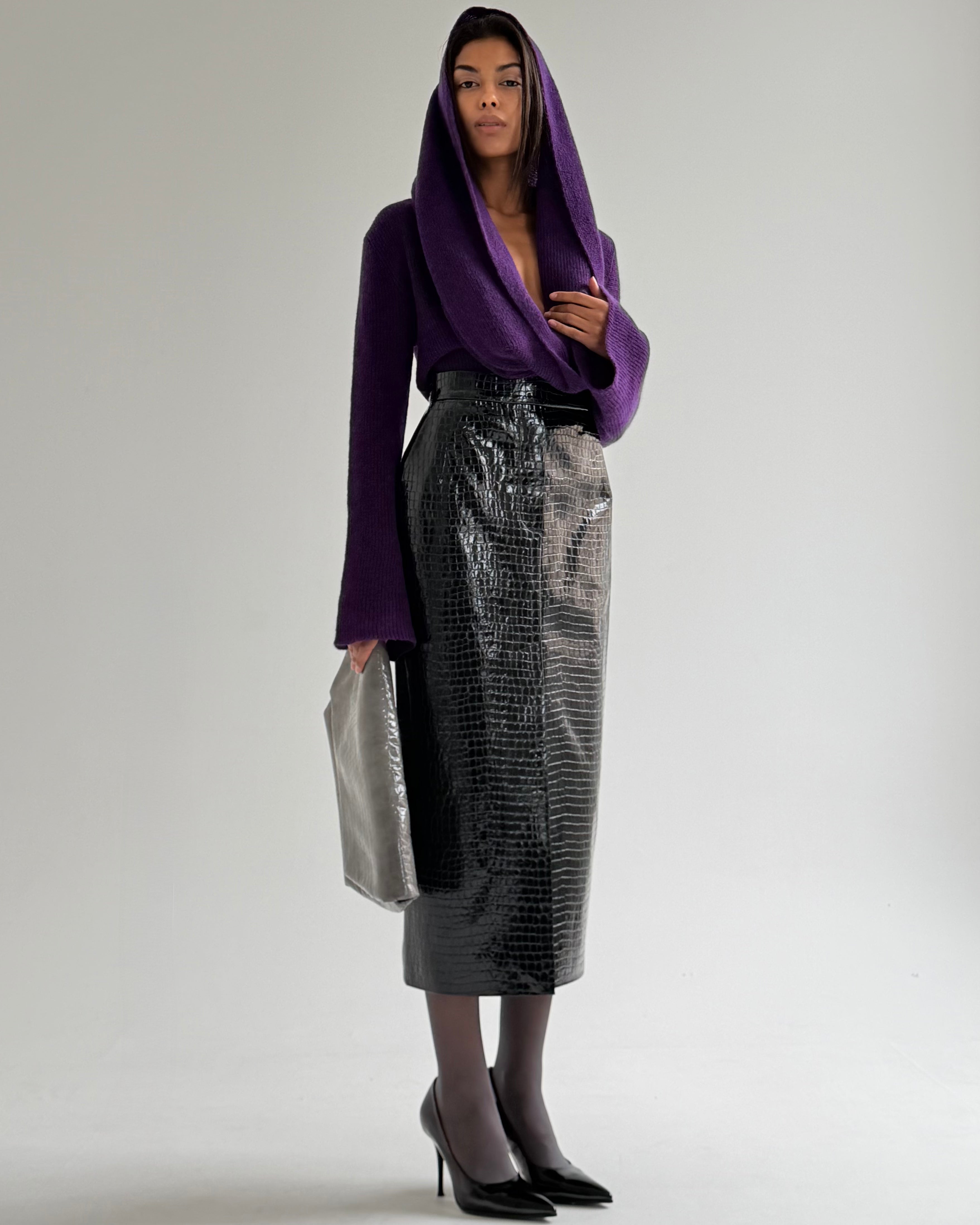 Hooded Knit Jumper