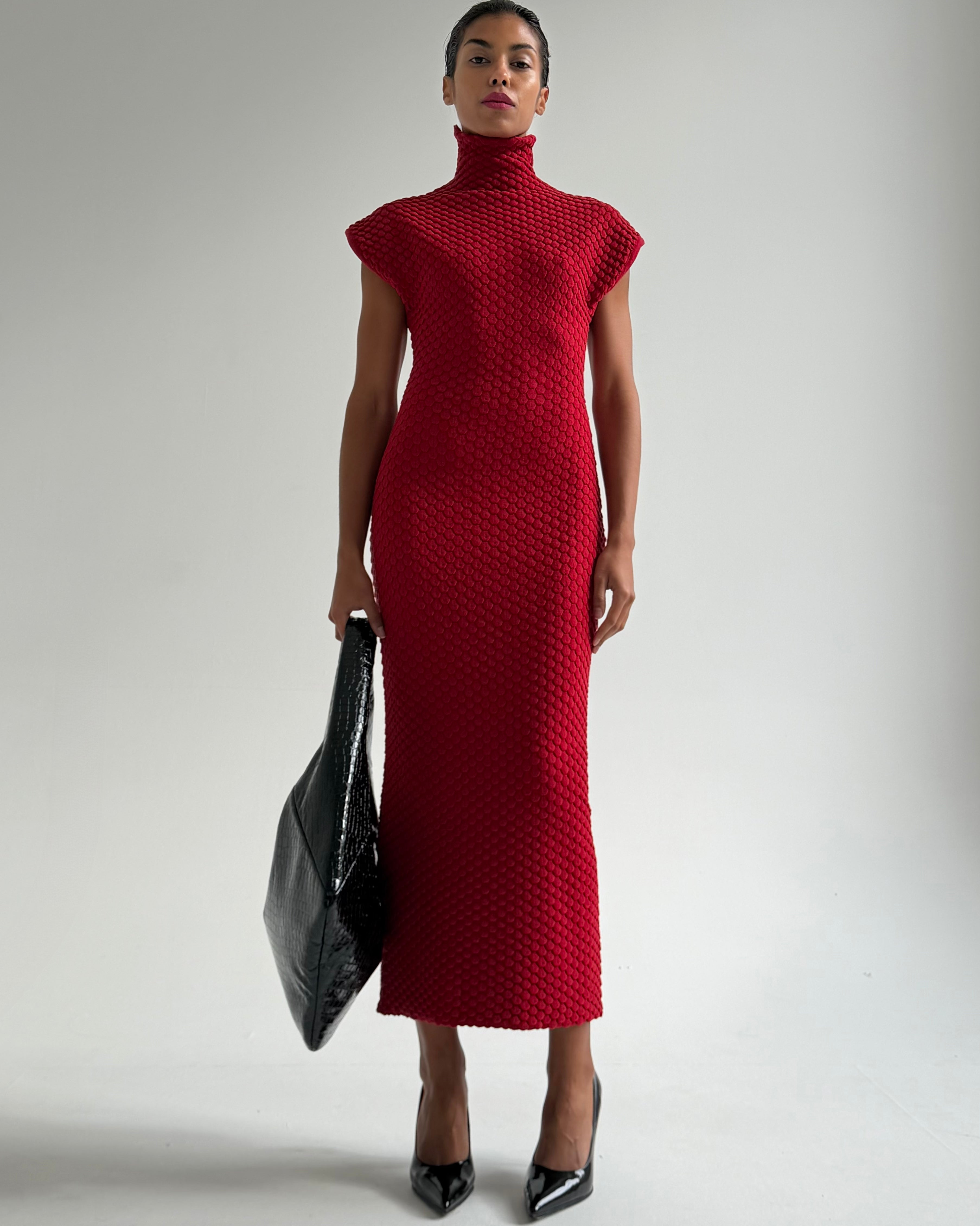 SNAKE KNIT DRESS