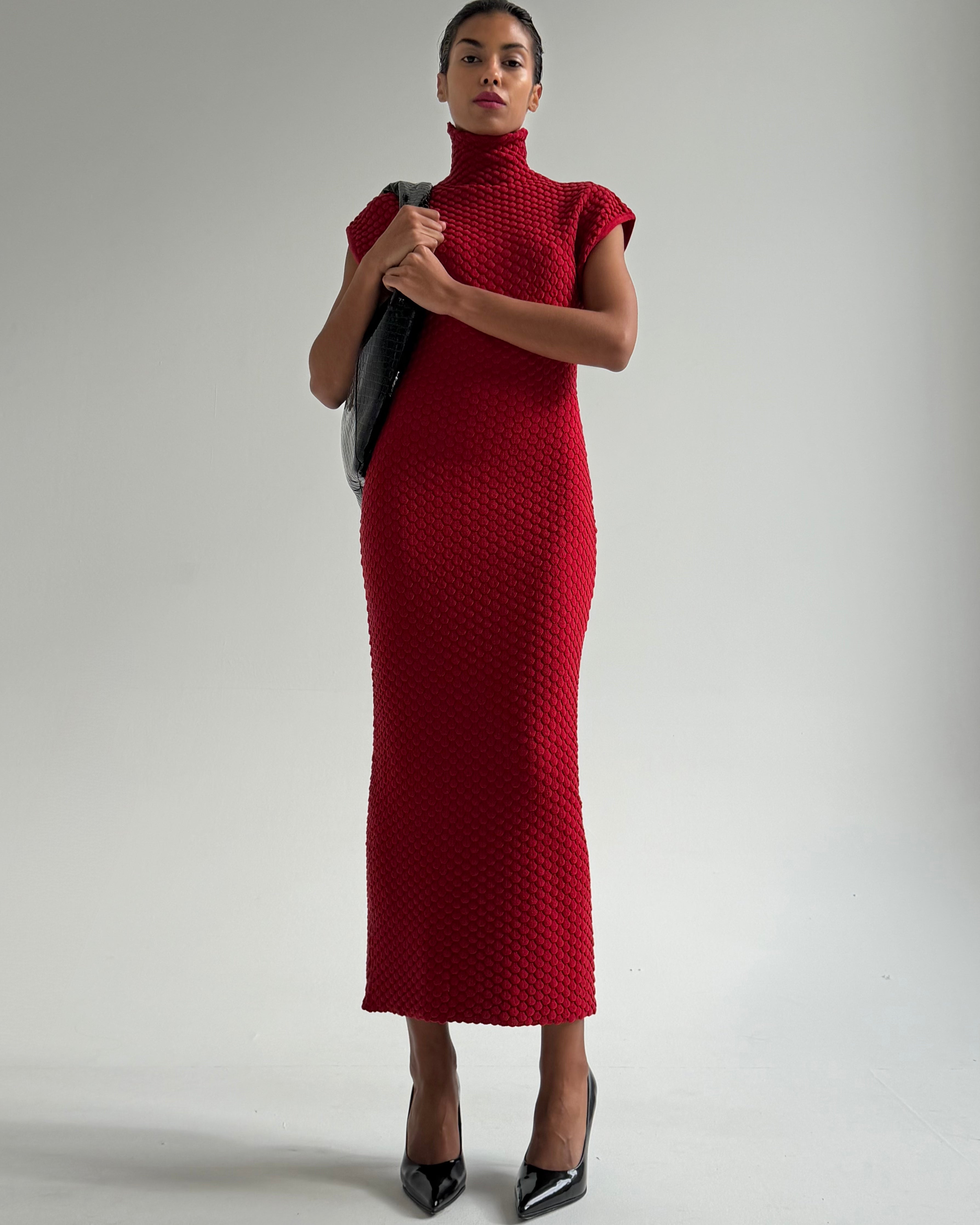 SNAKE KNIT DRESS