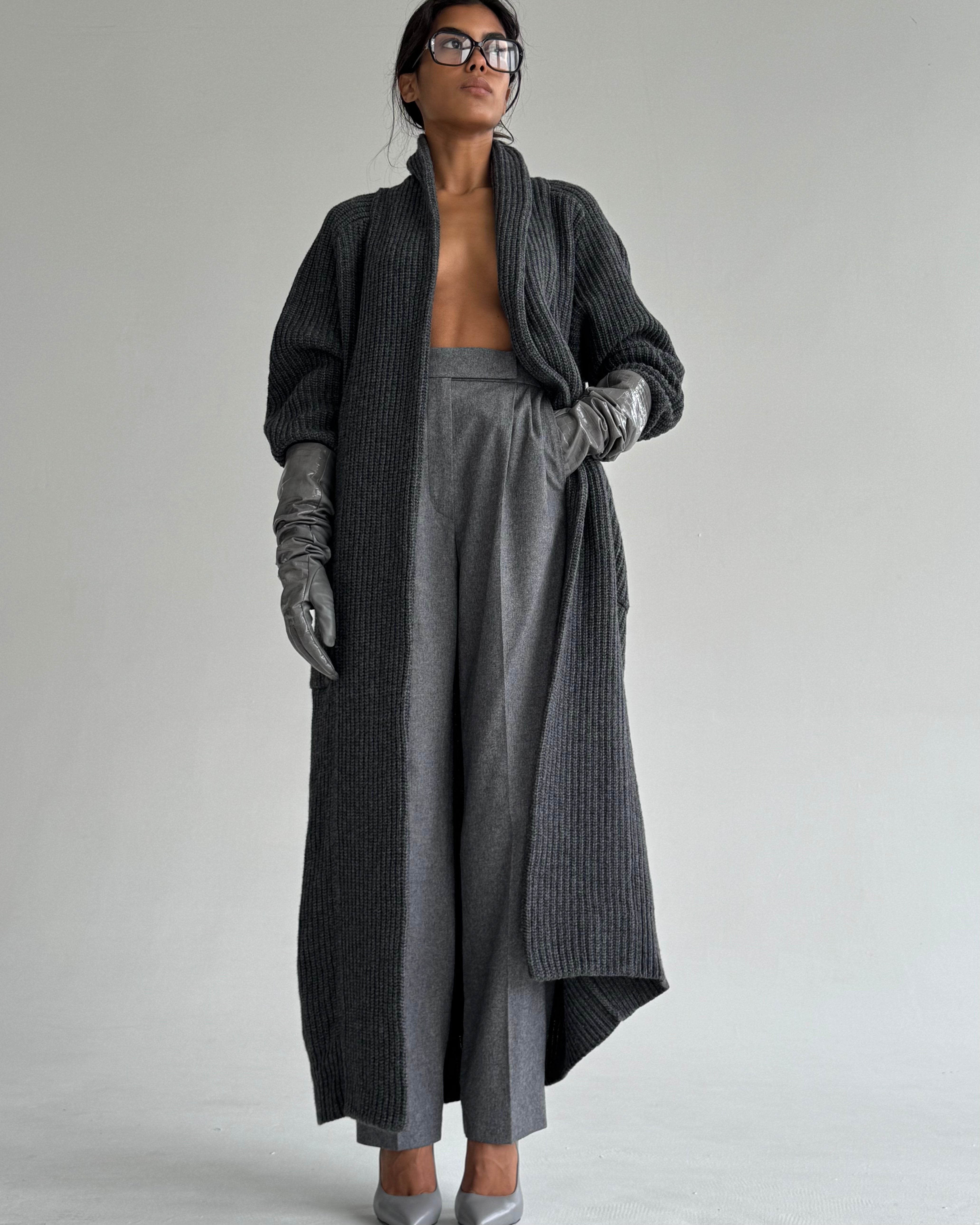 LONG WOOL CARDIGAN