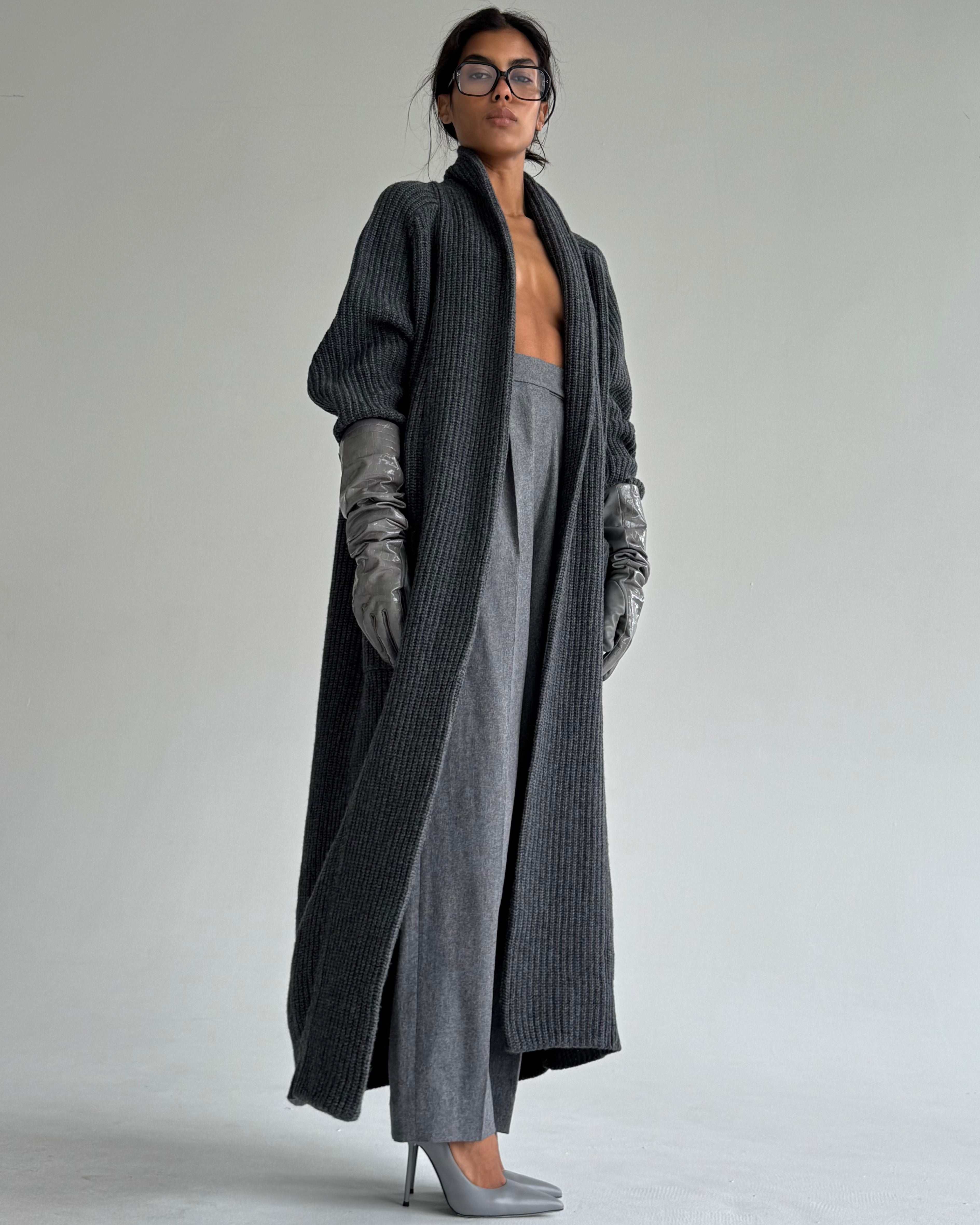 LONG WOOL CARDIGAN
