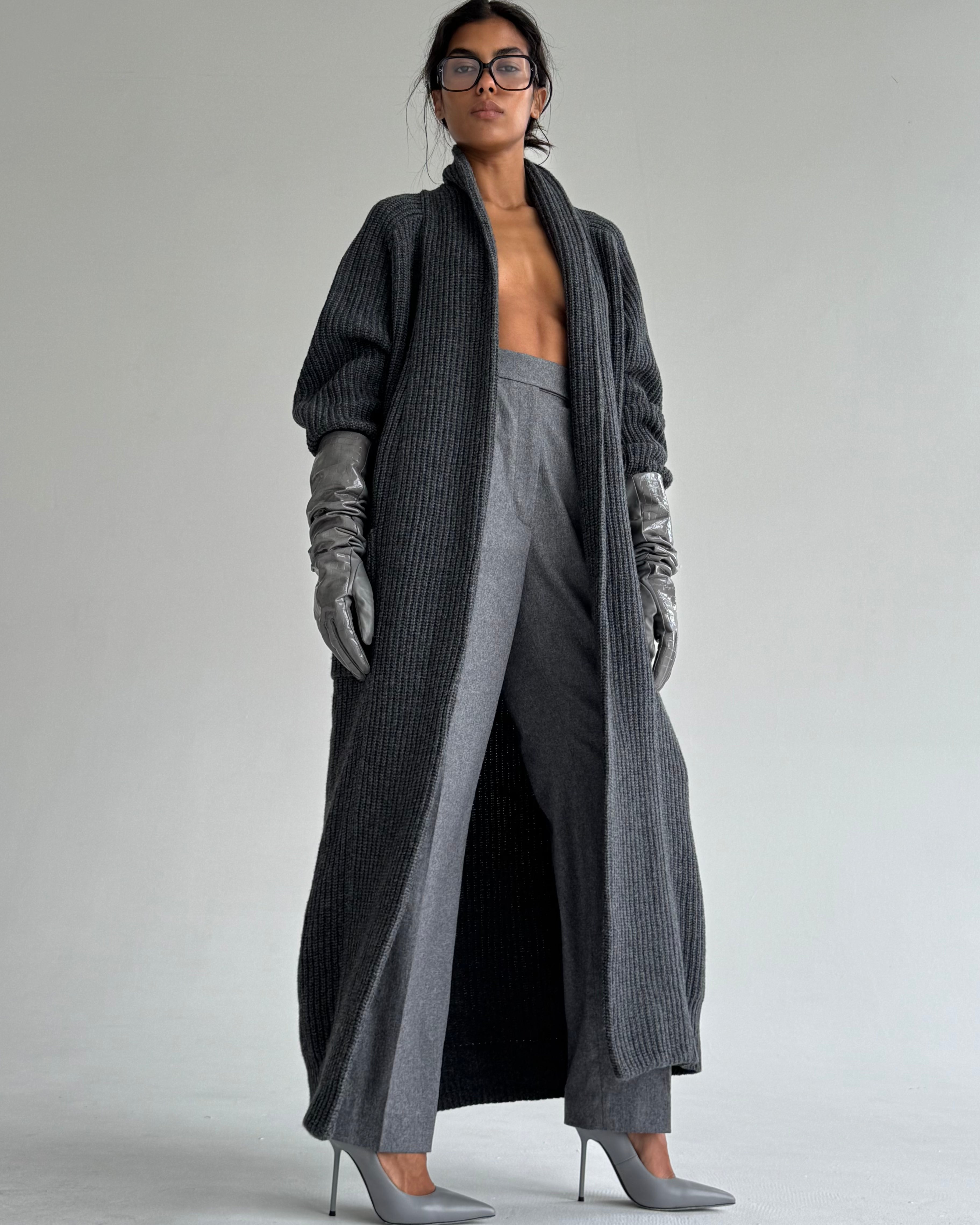 LONG WOOL CARDIGAN