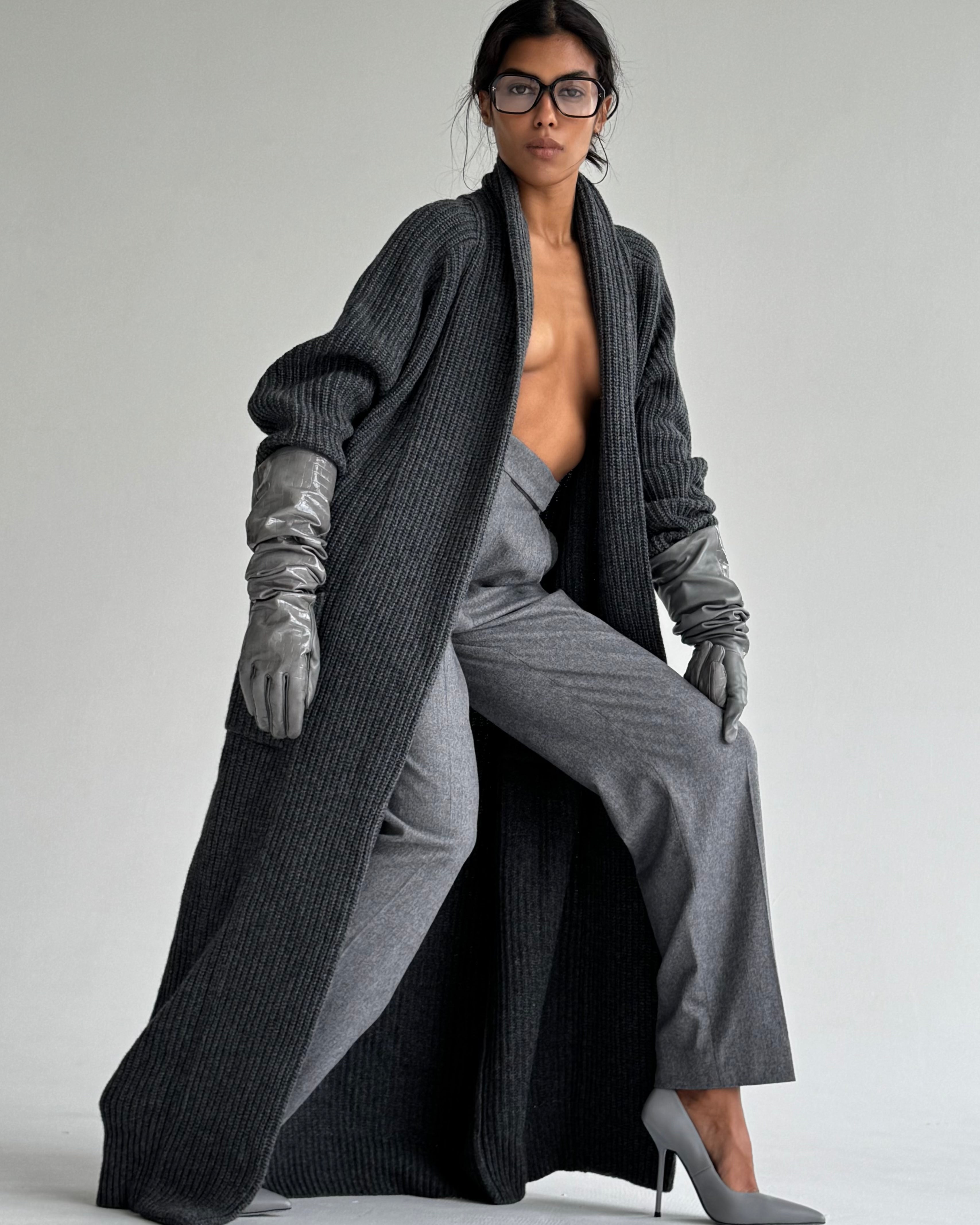 LONG WOOL CARDIGAN
