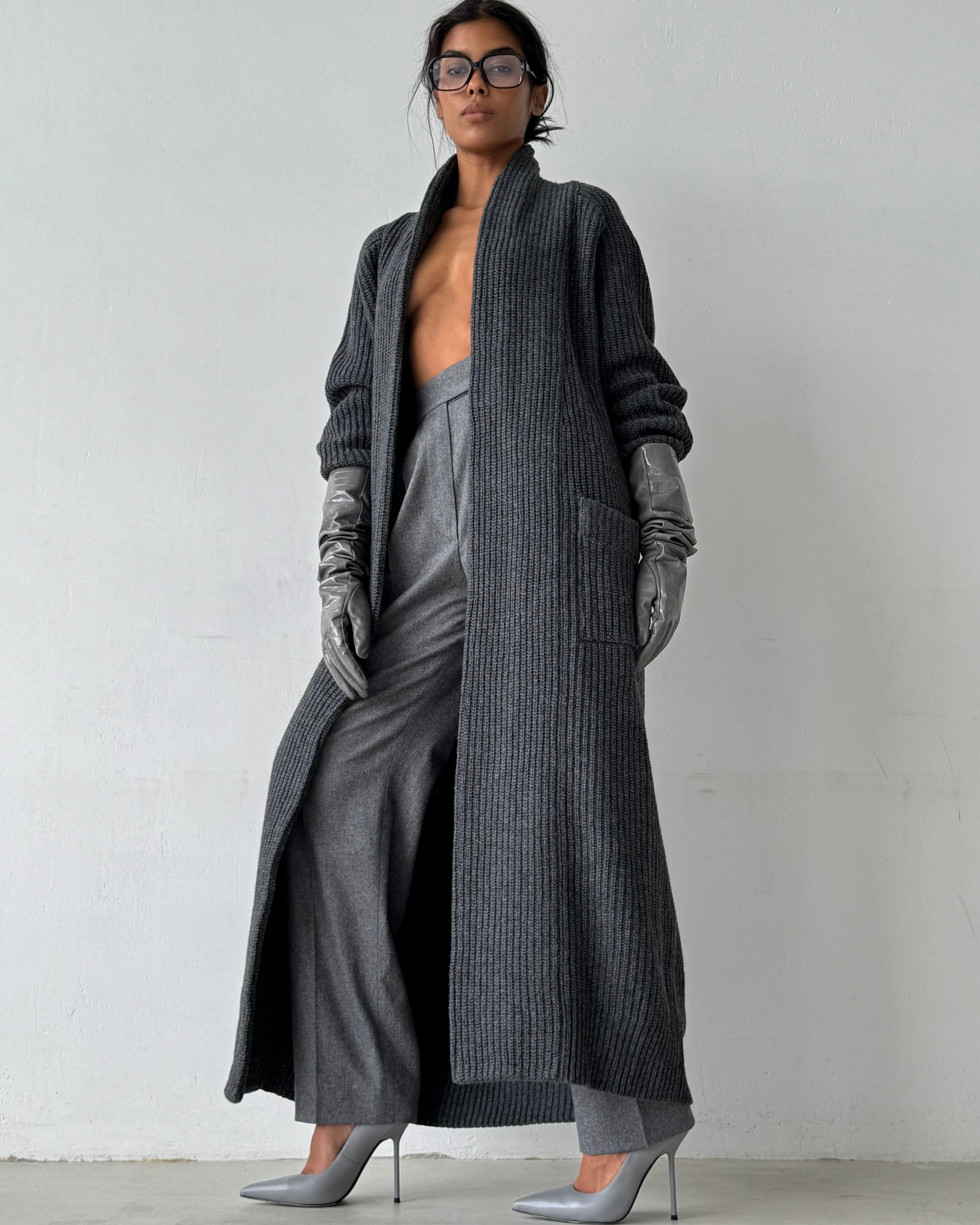 LONG WOOL CARDIGAN