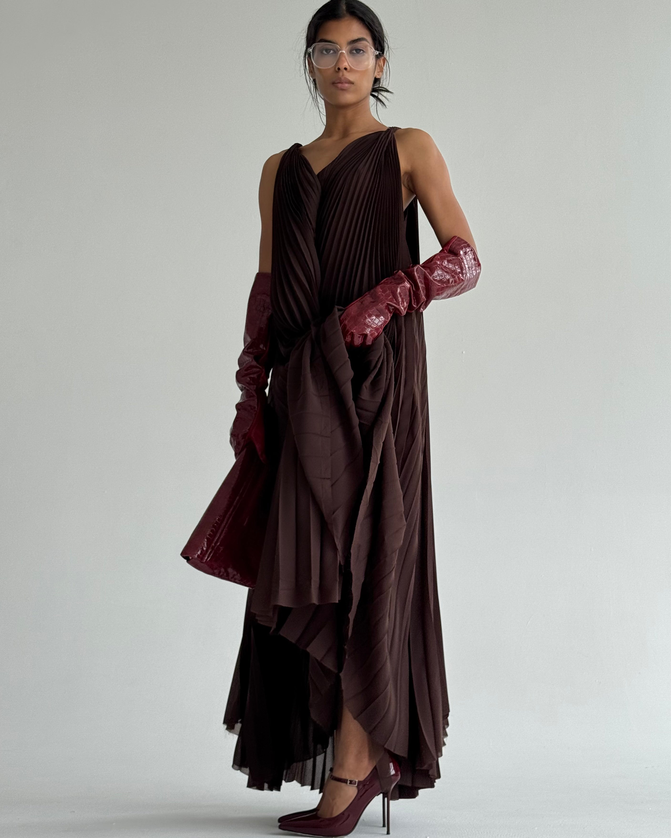 TERESA PLEATED DRESS
