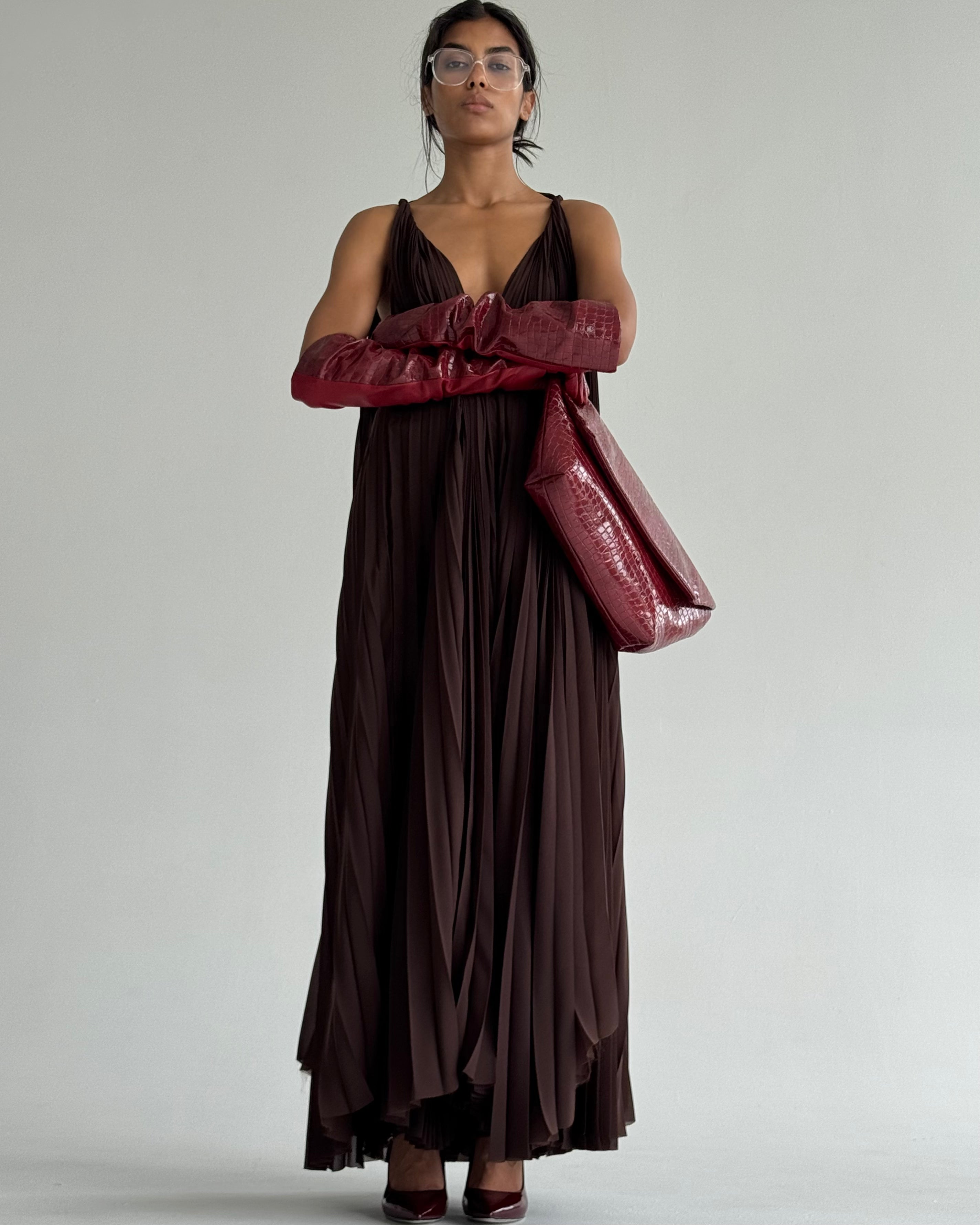 TERESA PLEATED DRESS