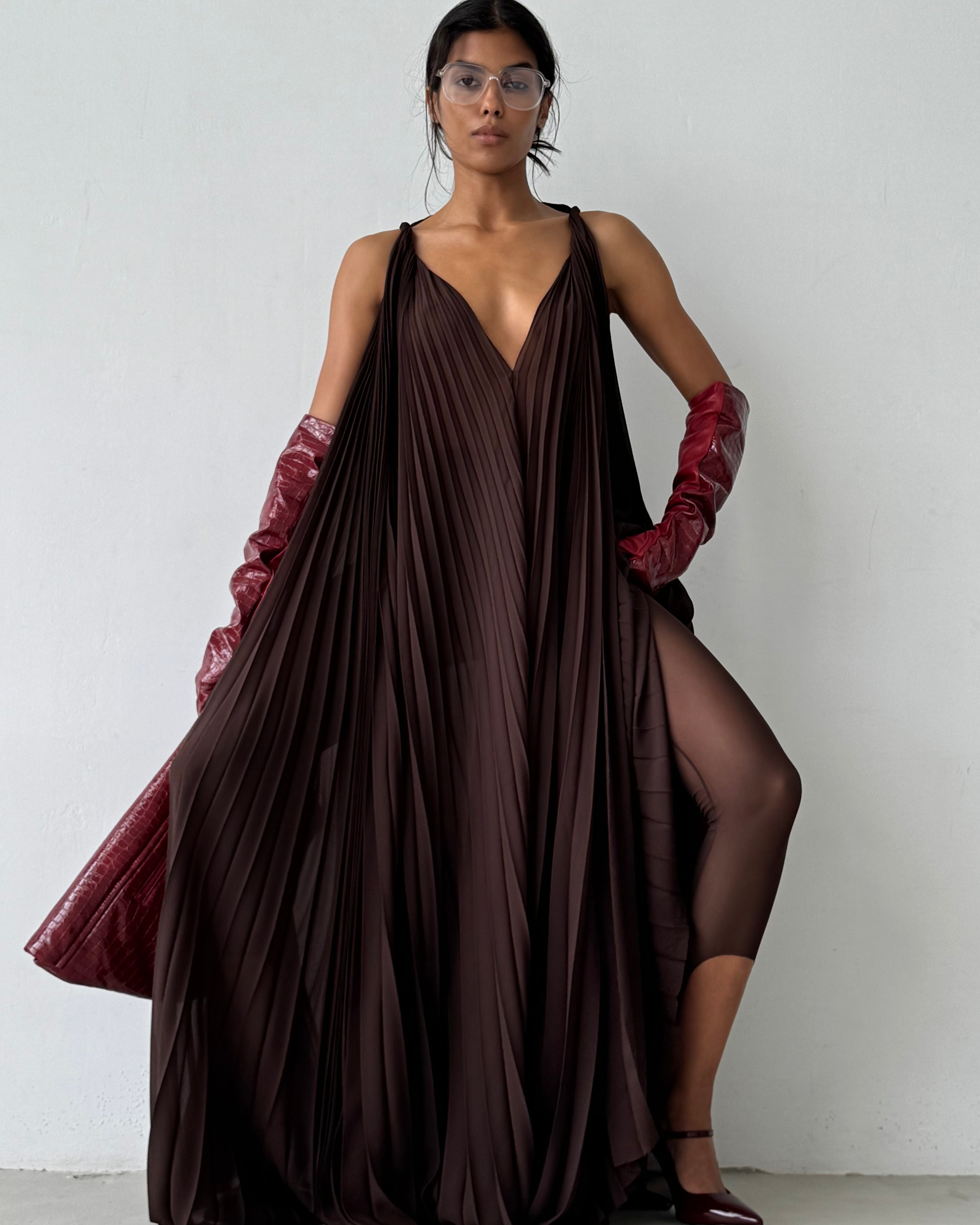TERESA PLEATED DRESS