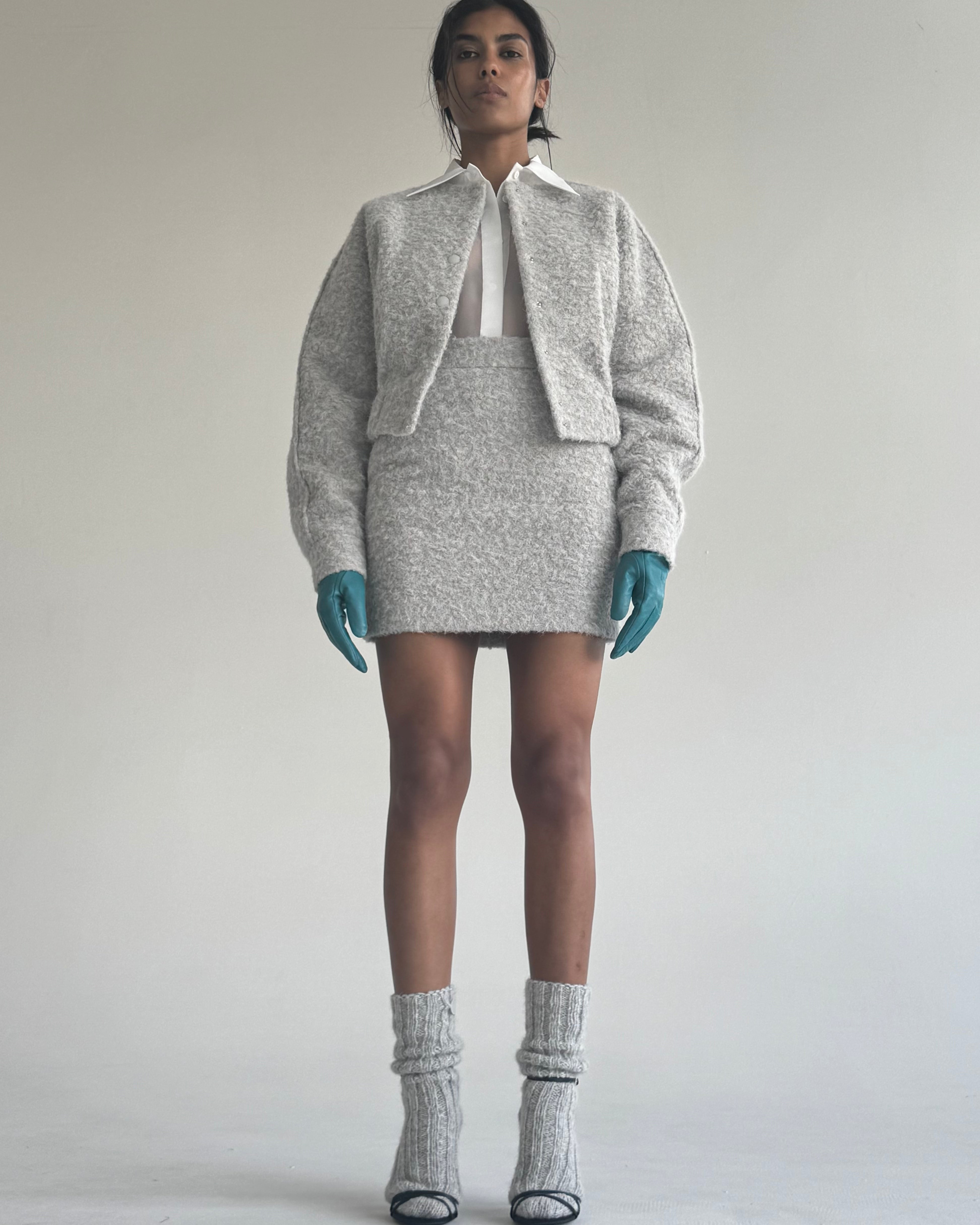 BOUCLE WOOL SET