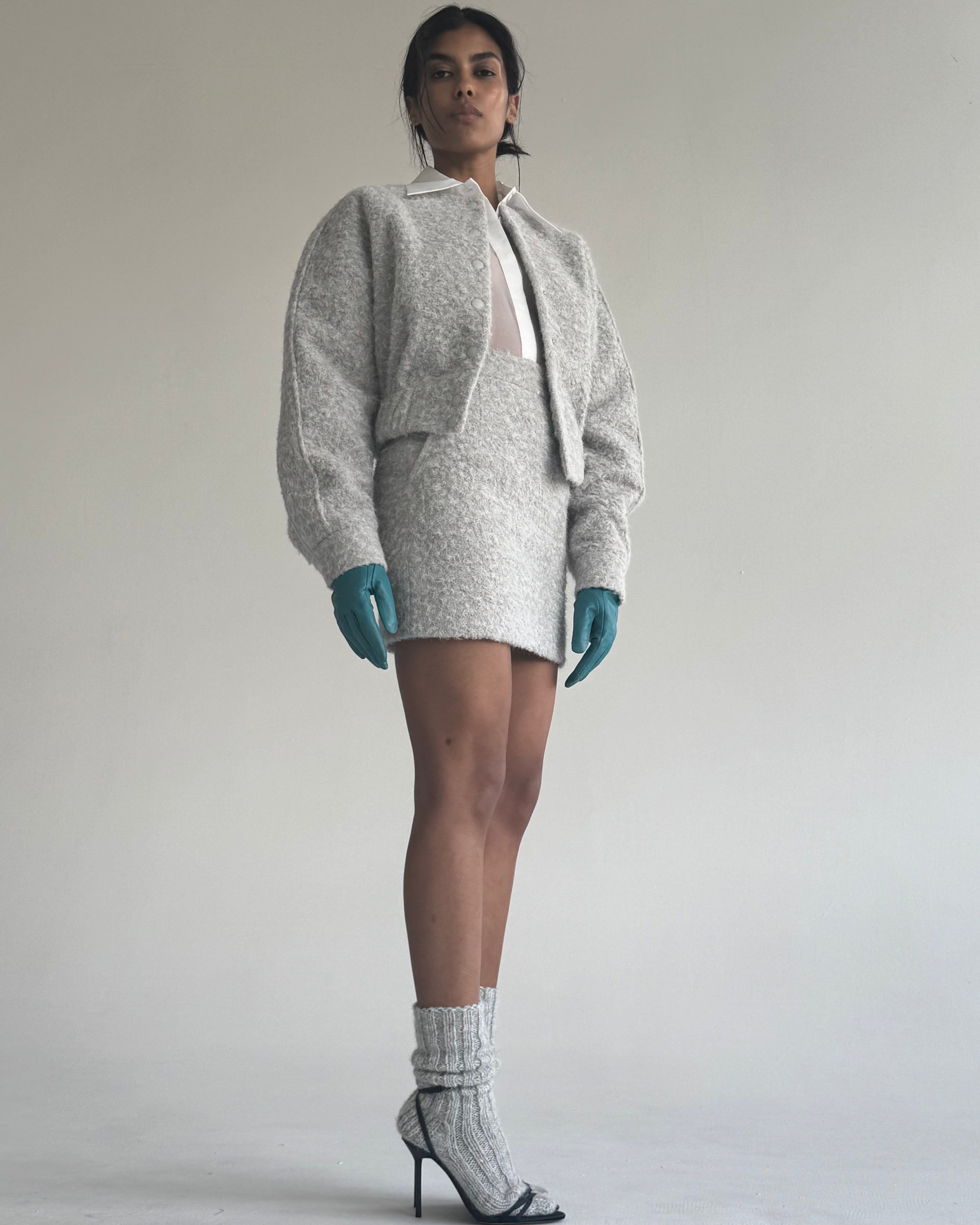 BOUCLE WOOL SET