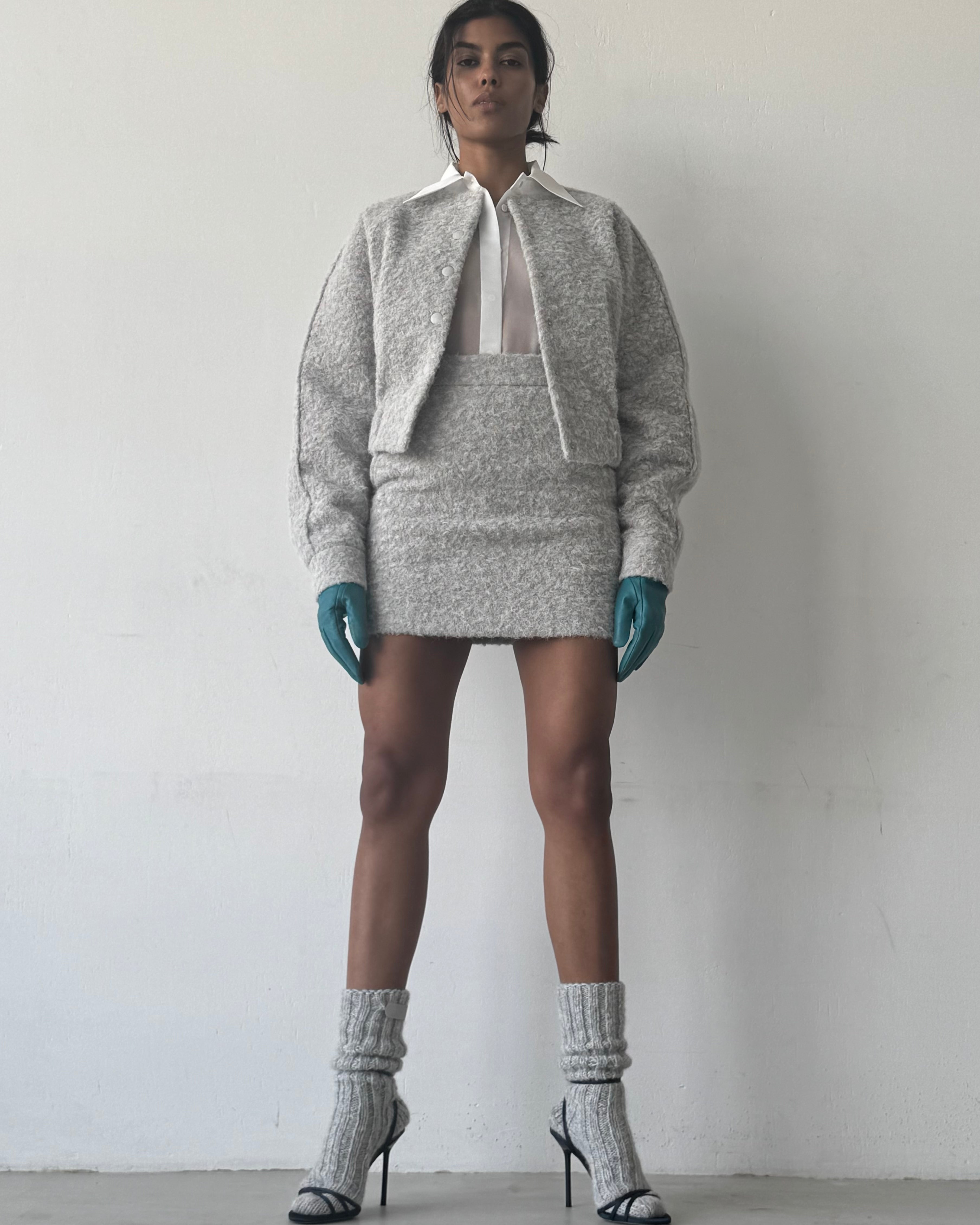 BOUCLE WOOL SET
