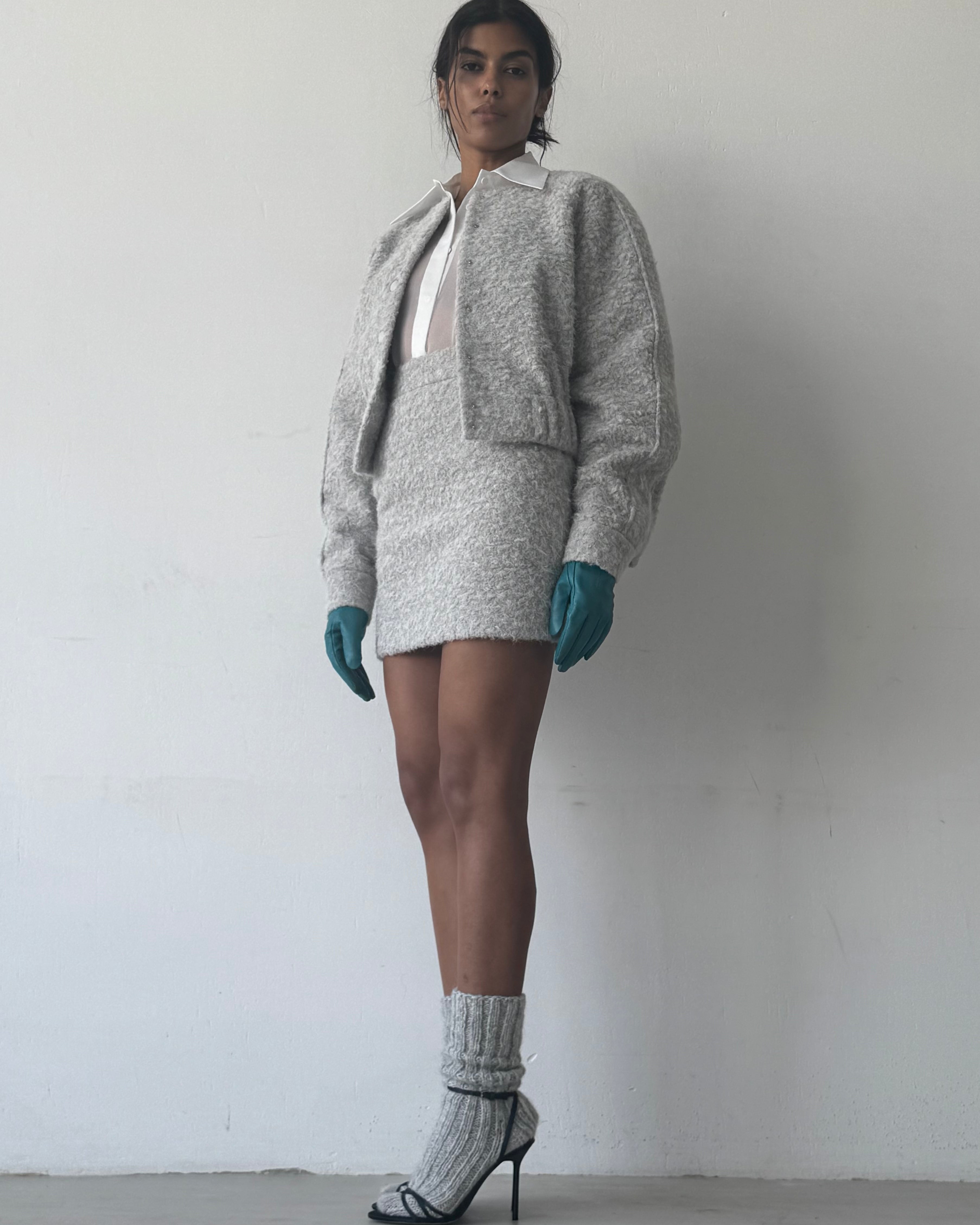 BOUCLE WOOL SET