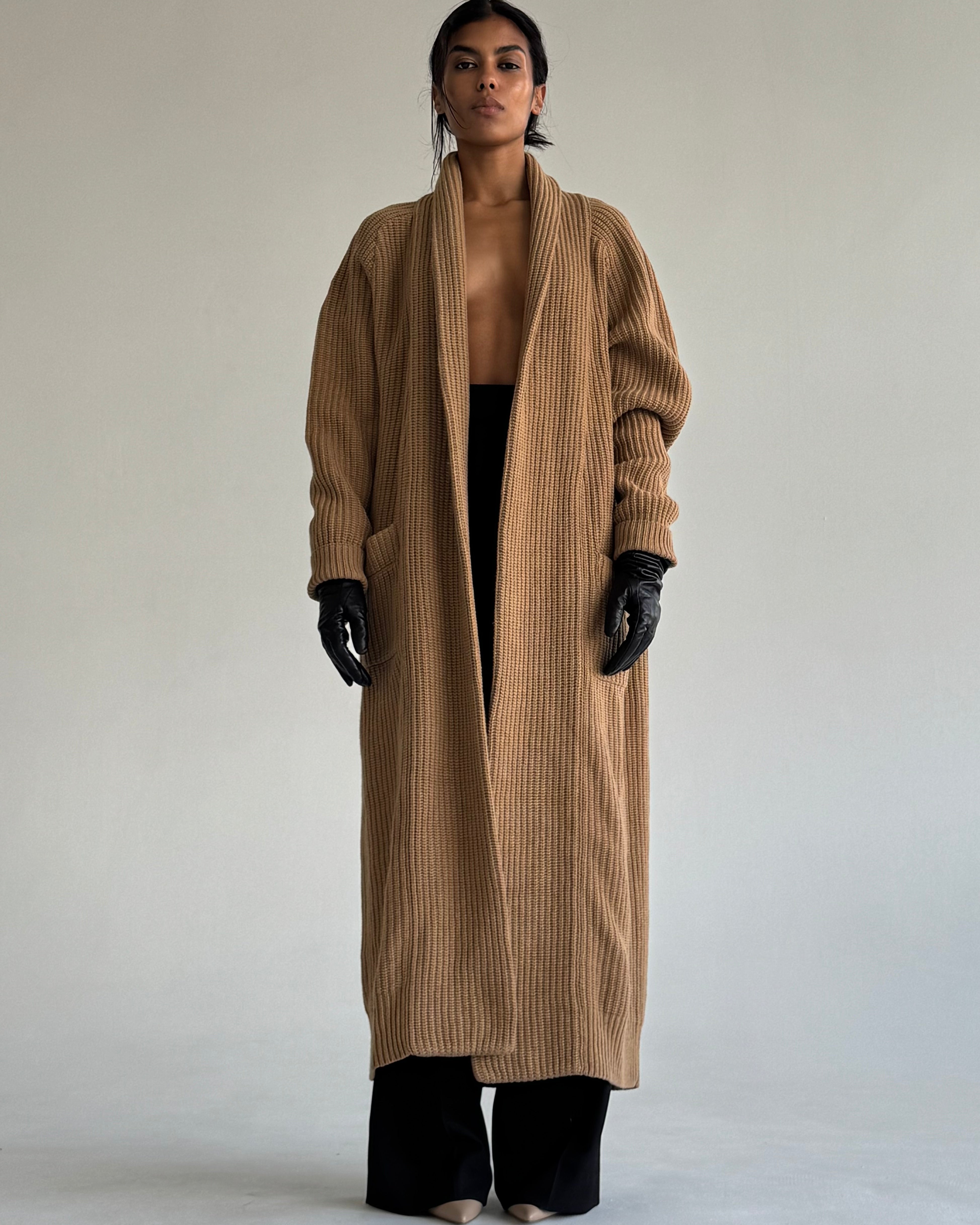 LONG WOOL CARDIGAN