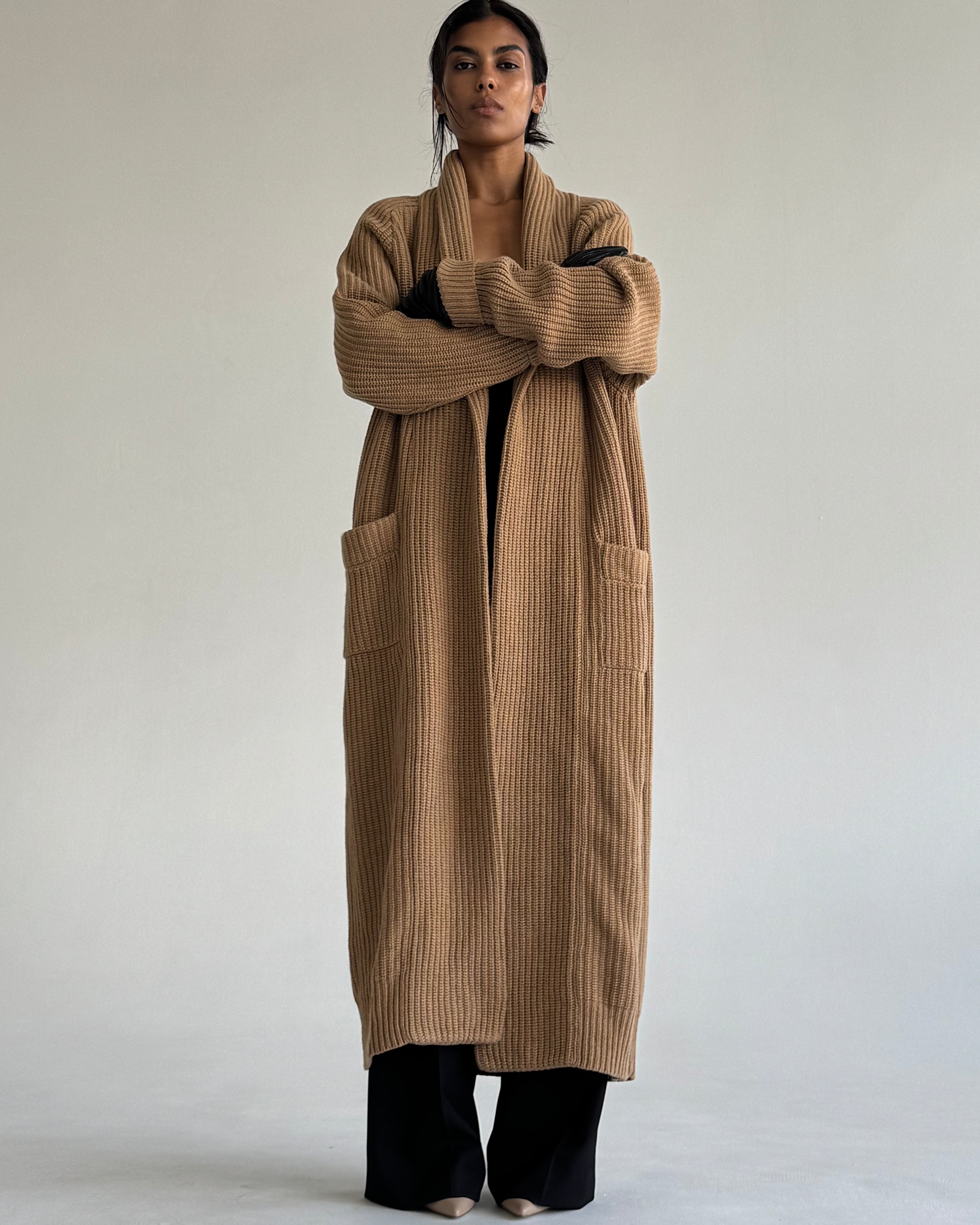 LONG WOOL CARDIGAN