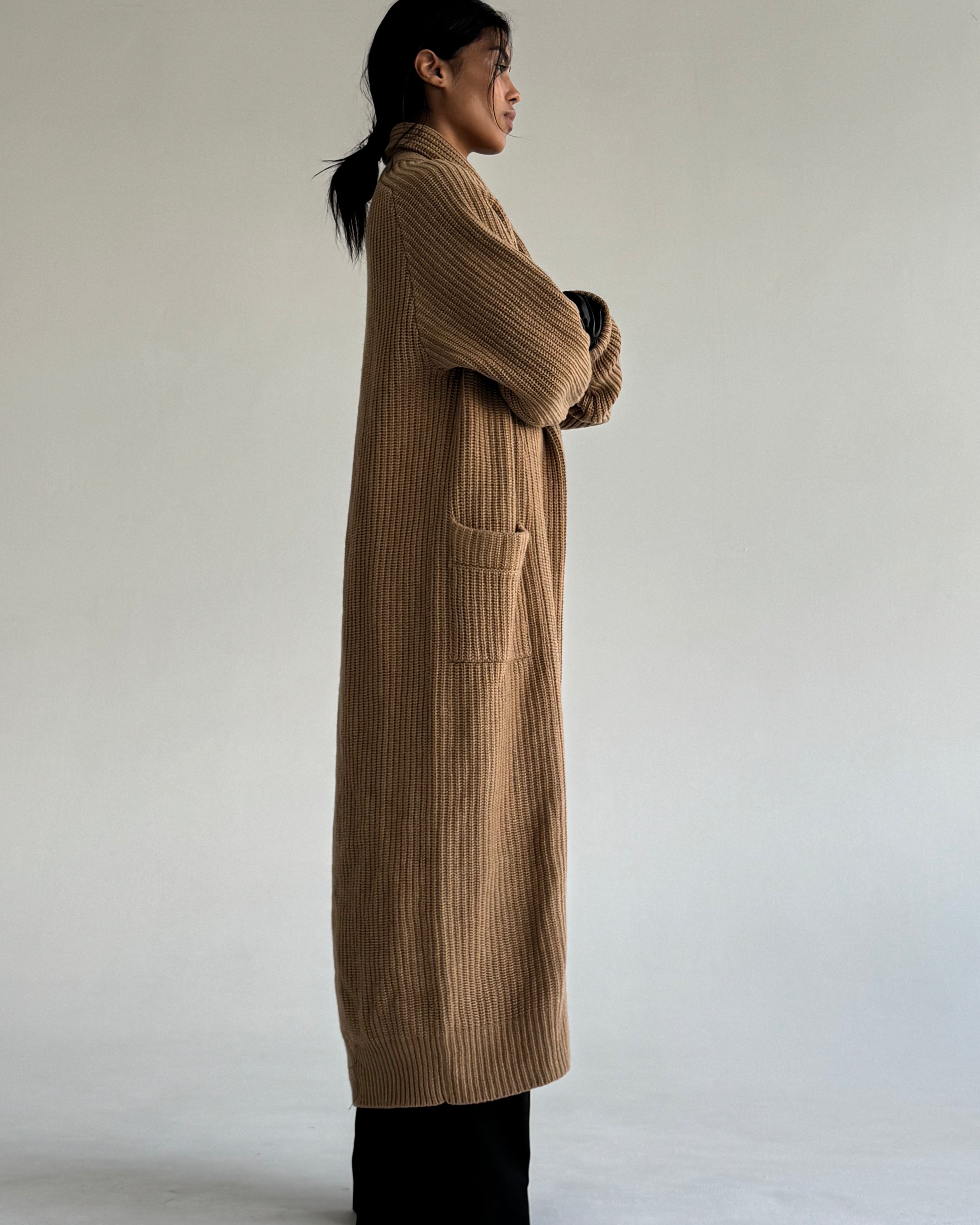 LONG WOOL CARDIGAN