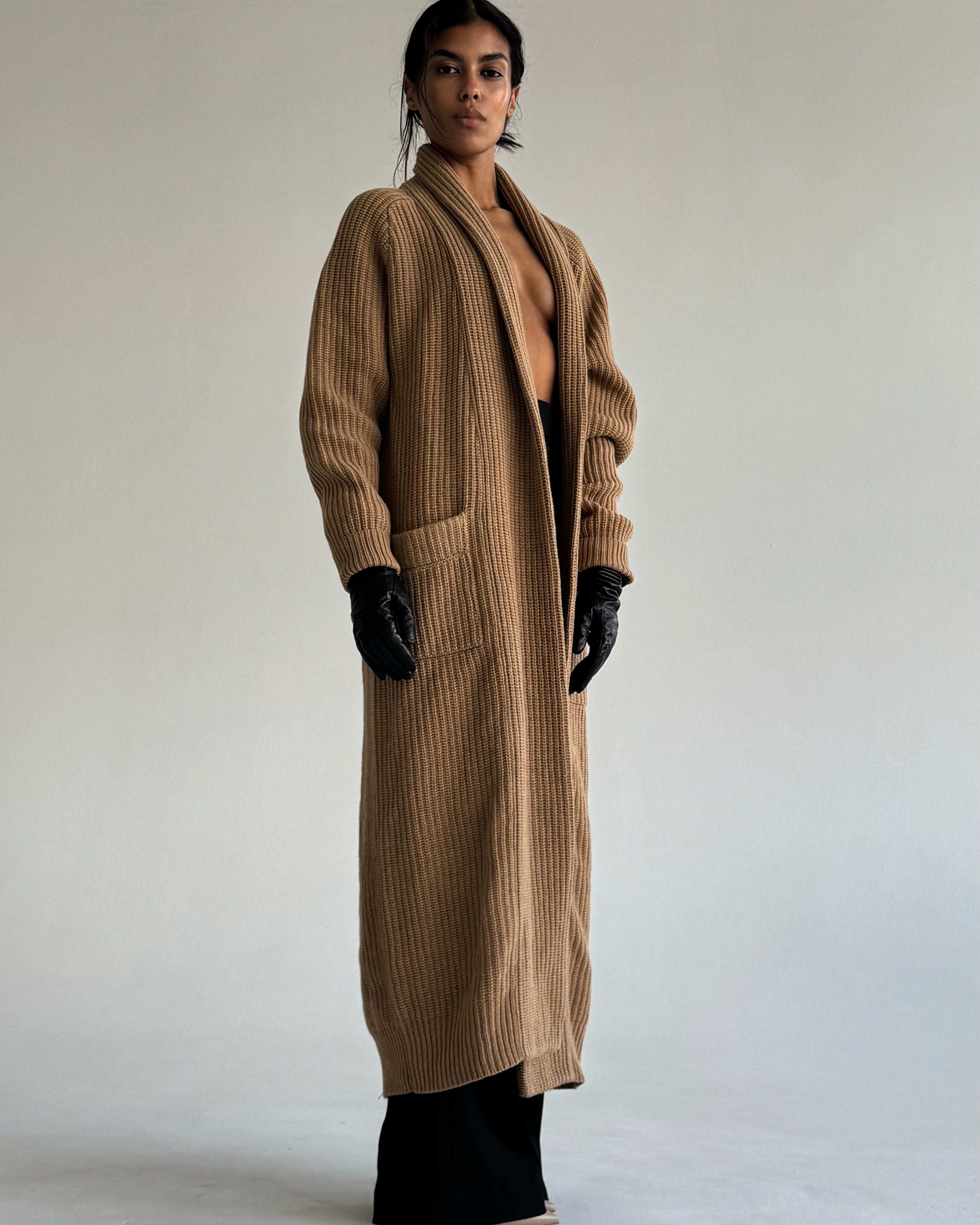 LONG WOOL CARDIGAN