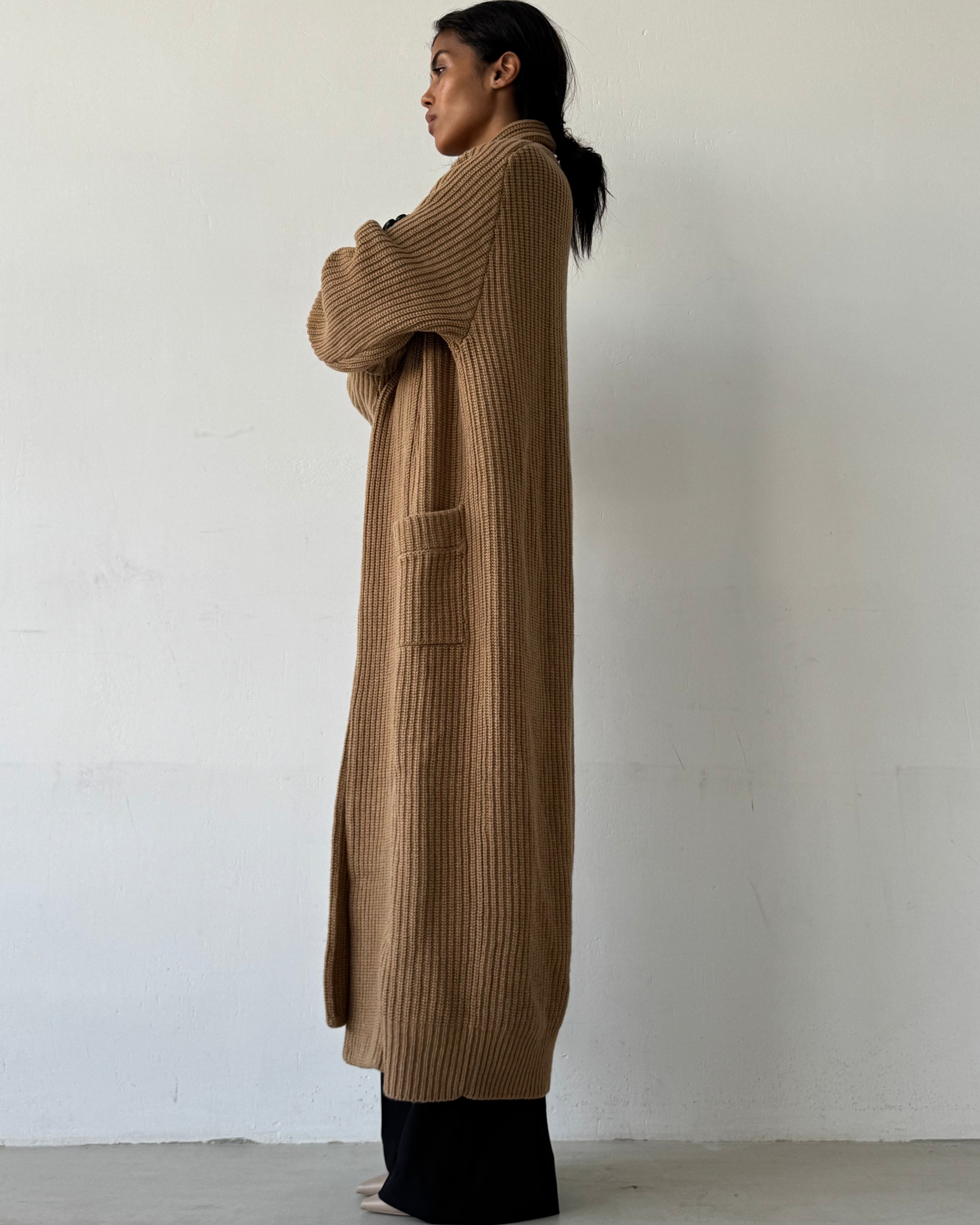 LONG WOOL CARDIGAN