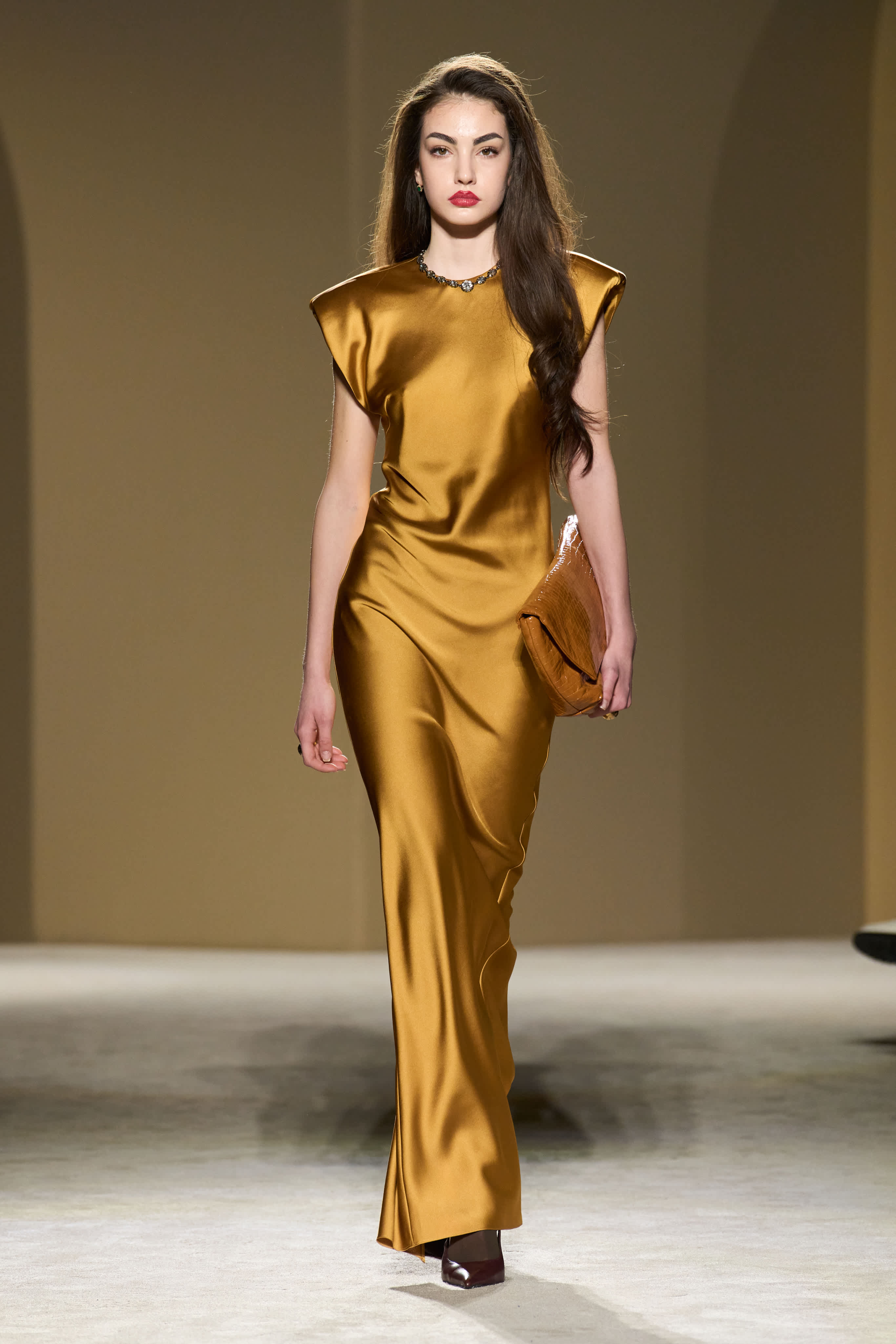 CLEMENCE GOLD DRESS