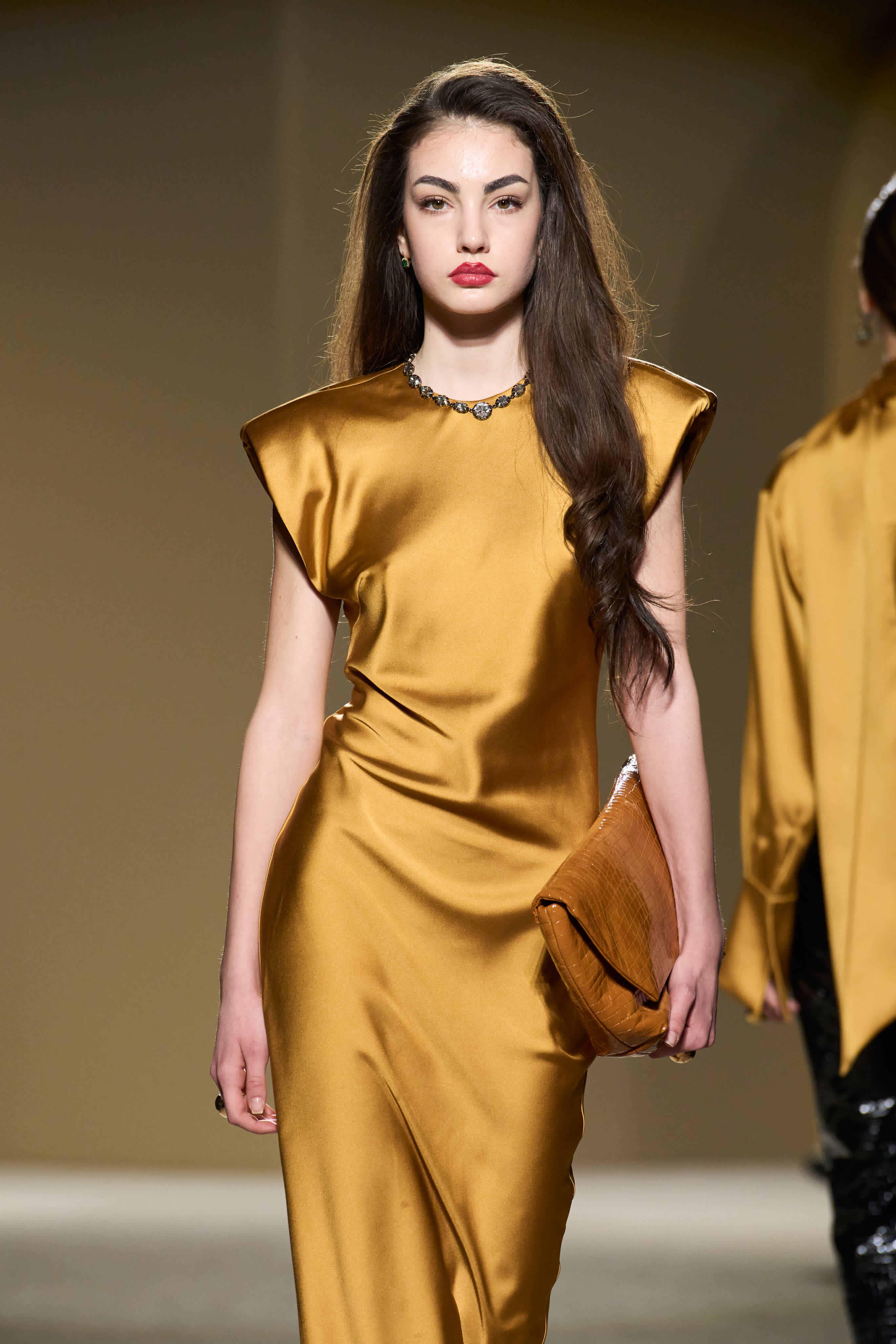 CLEMENCE GOLD DRESS