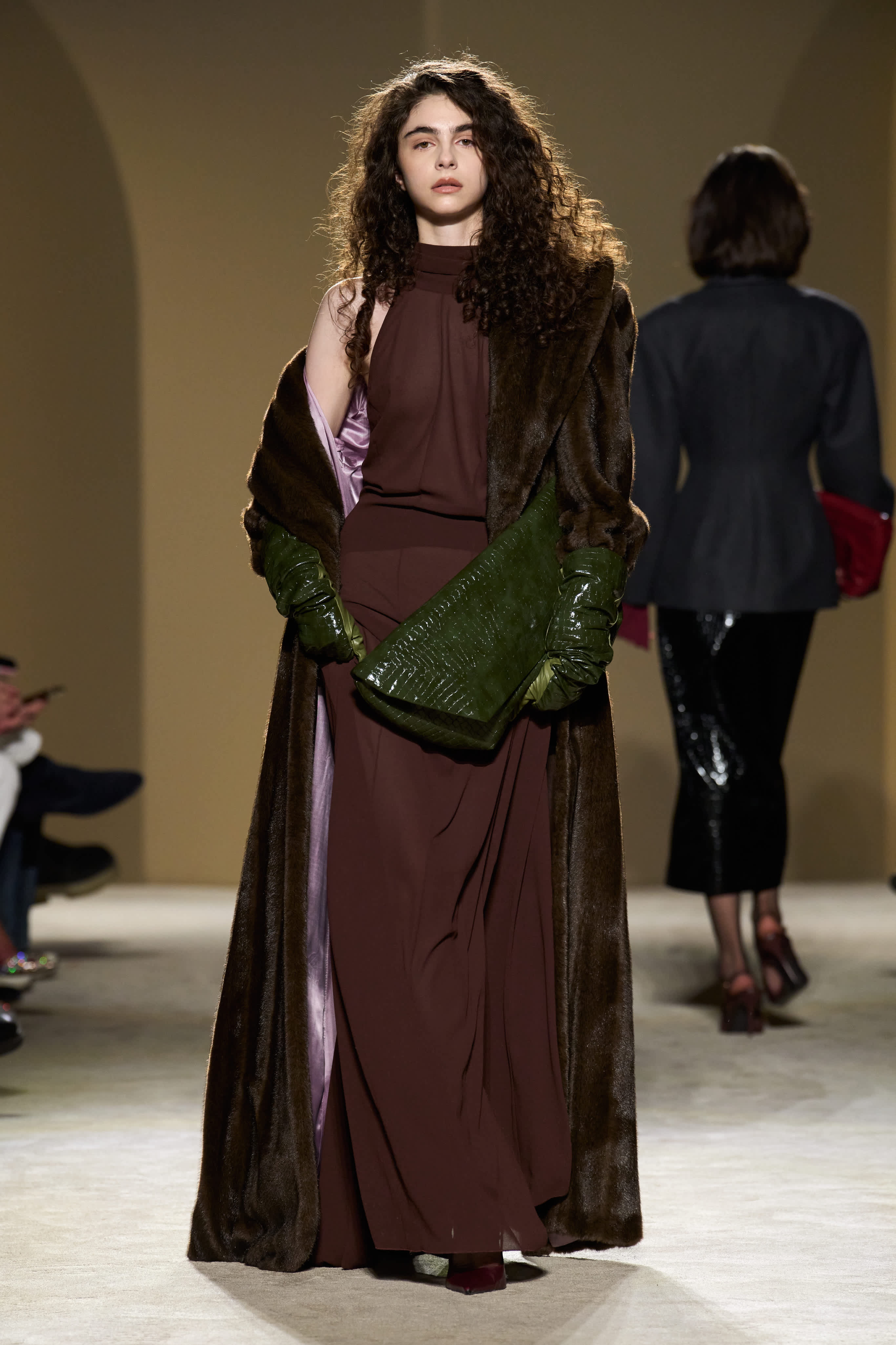 FAUX FUR LONG COAT
