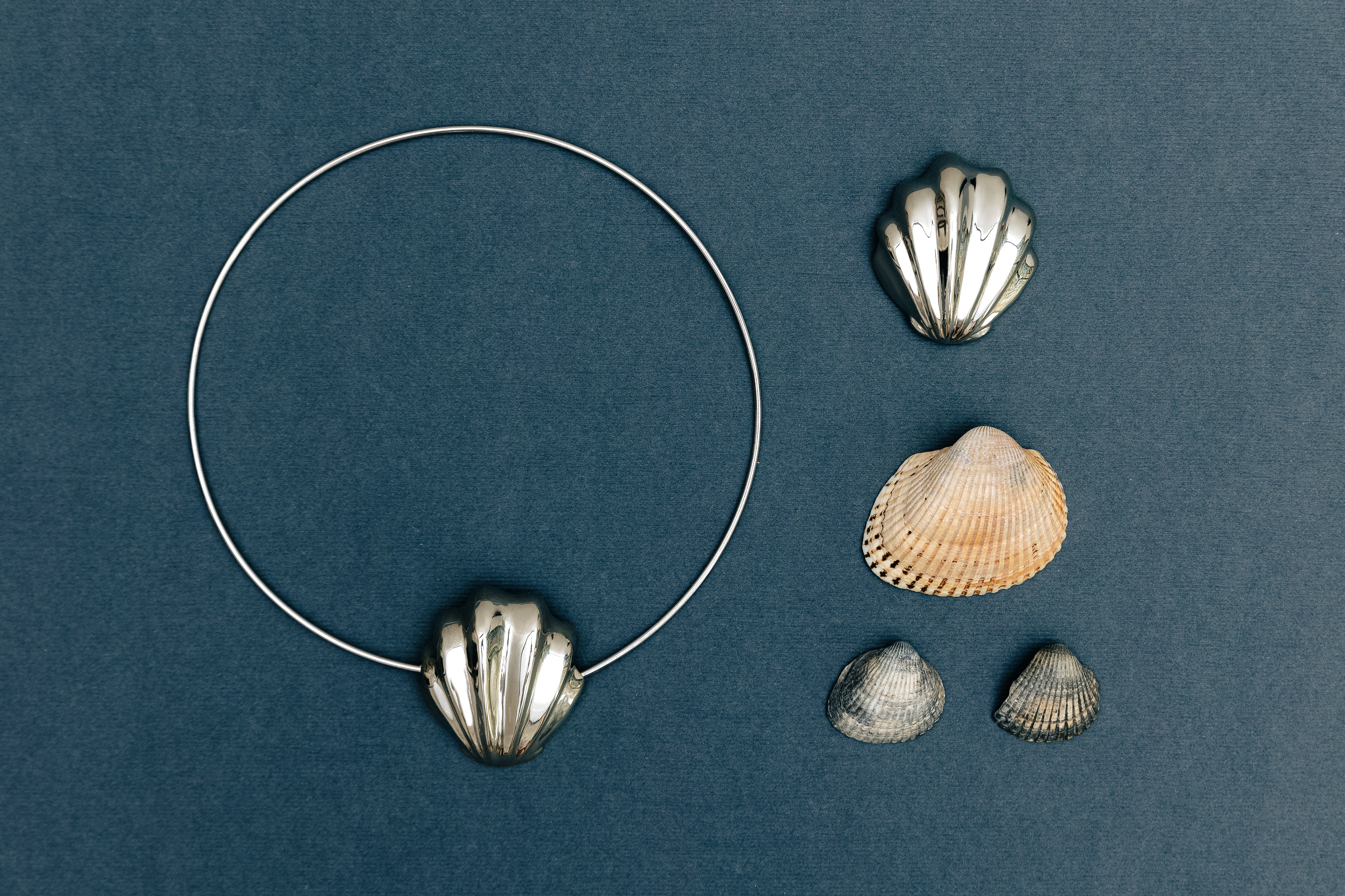 SHELL SILVER CHOKER