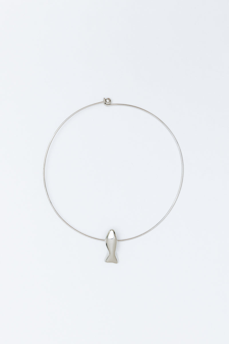 FISH SILVER CHOKER