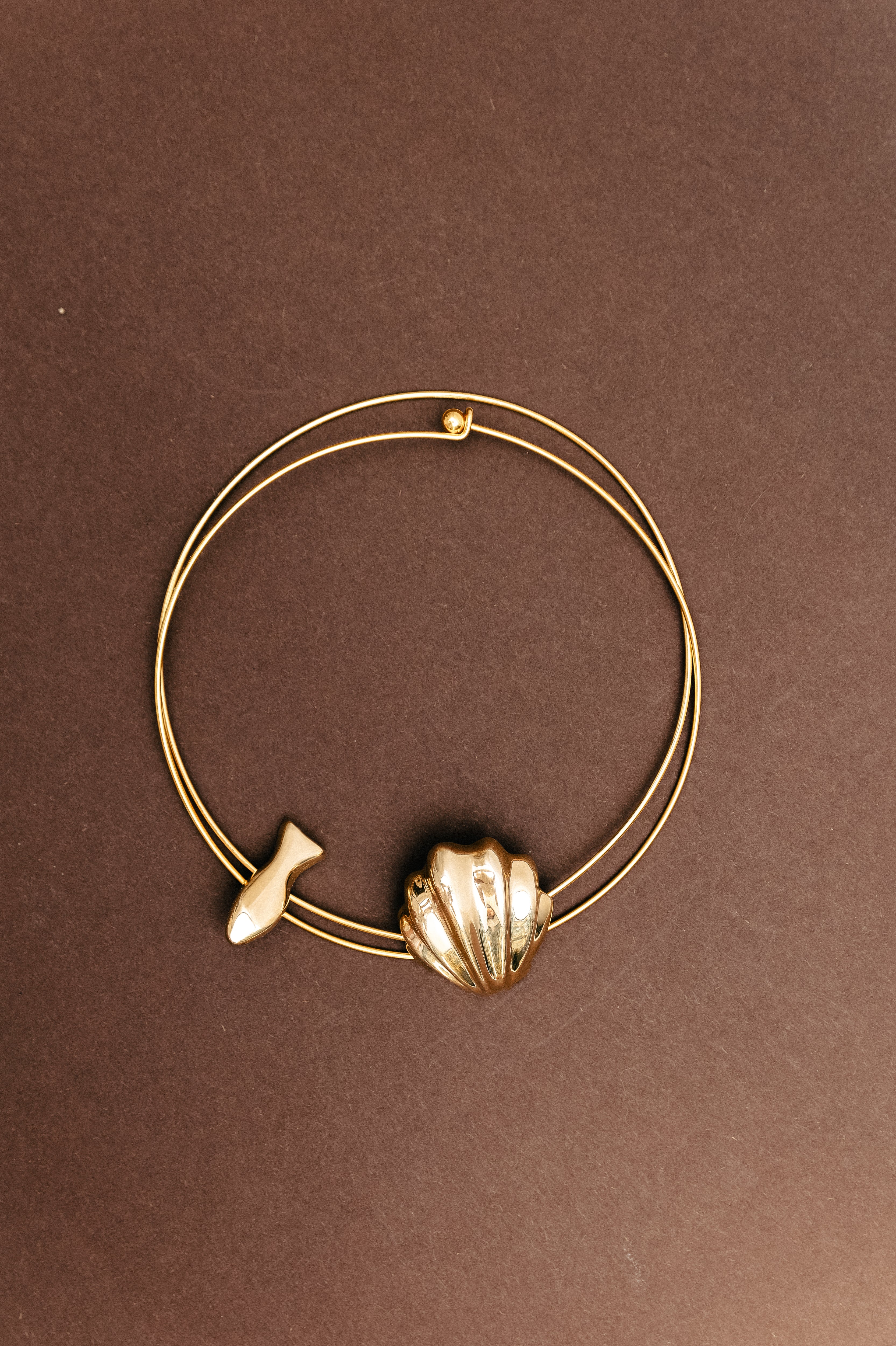 SHELL GOLD CHOKER